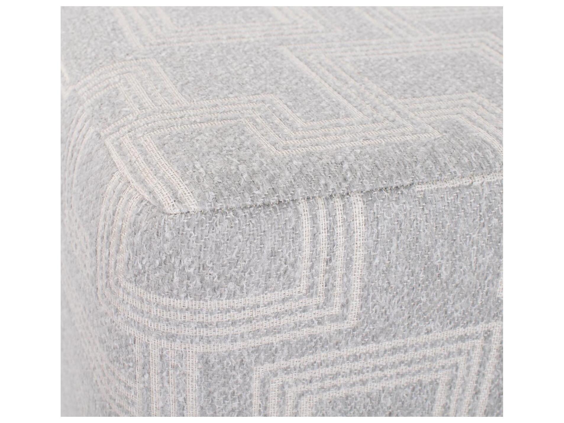 Howard Elliott Outdoor Universal Syros Fog Fabric Cushion Ottoman