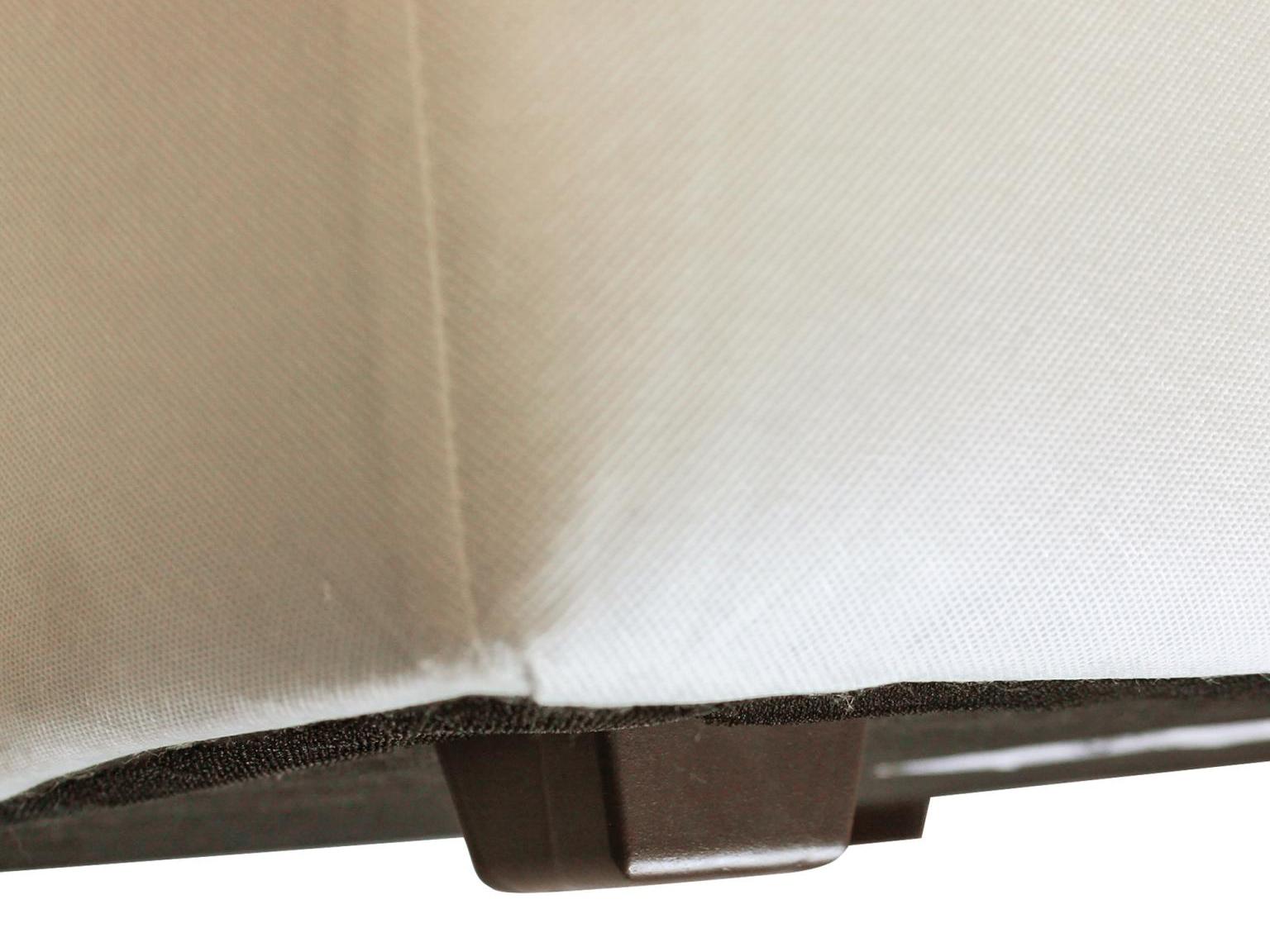 Howard Elliott Outdoor Universal Atlantis White Fabric Cushion Ottoman