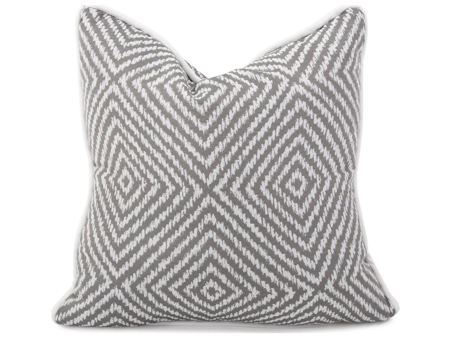 Howard Elliott Outdoor Helm Pewter Pillow