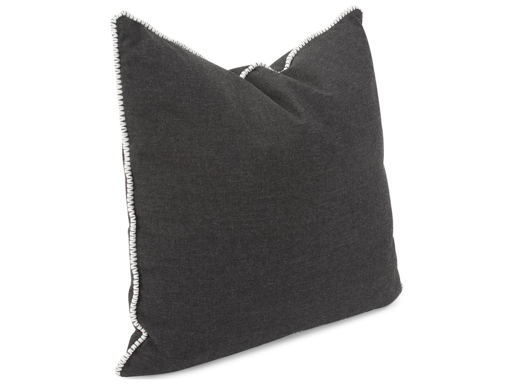 Howard Elliott Outdoor Seascape Charcoal Pillow