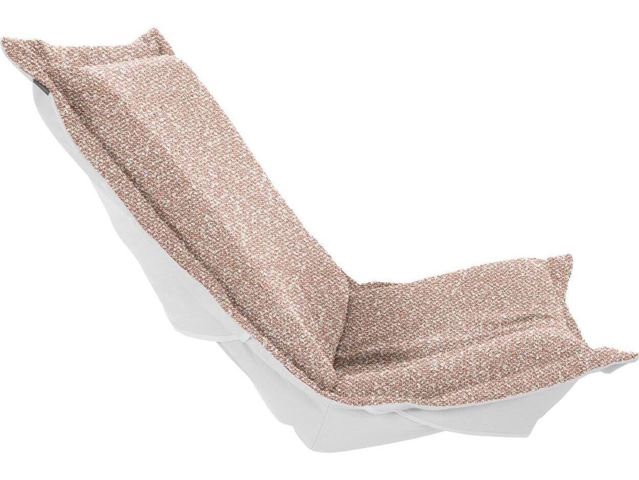 Howard Elliott Outdoor Puff Scroll Alicante Blush Chair Seat & Back Cover and Cushion