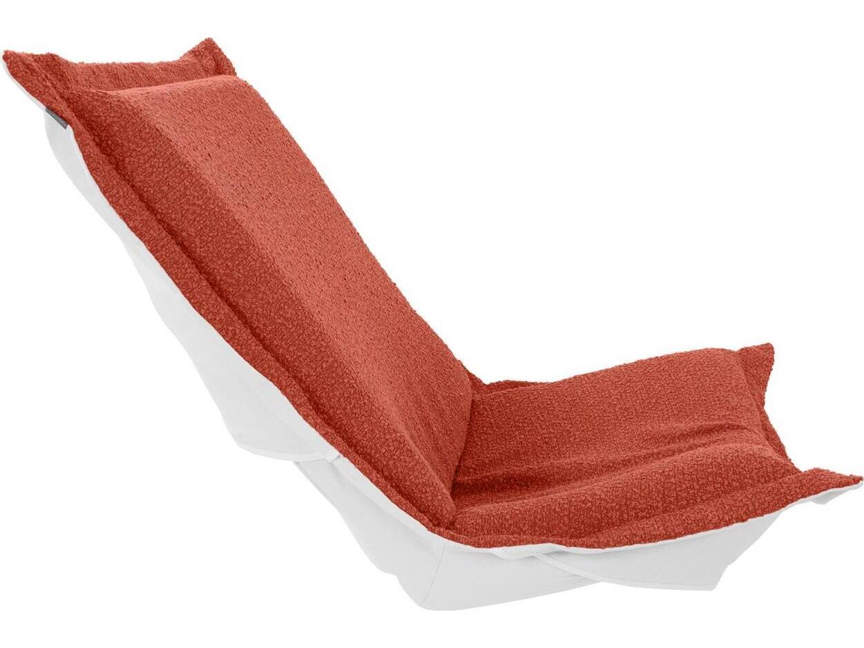 Howard Elliott Outdoor Puff Scroll Alicante Coral Chair Seat & Back Cover and Cushion