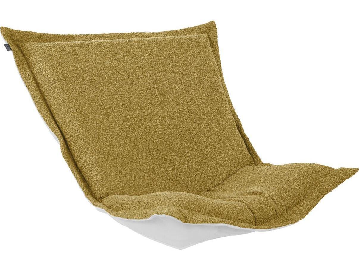 Howard Elliott Outdoor Puff Scroll Alicante Gold Chair Seat & Back Cover and Cushion