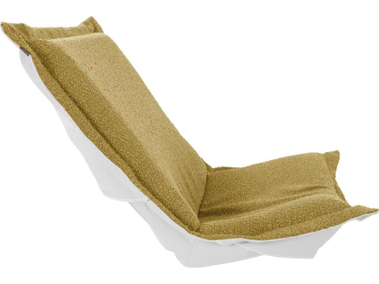 Howard Elliott Outdoor Puff Scroll Alicante Gold Chair Seat & Back Cover and Cushion