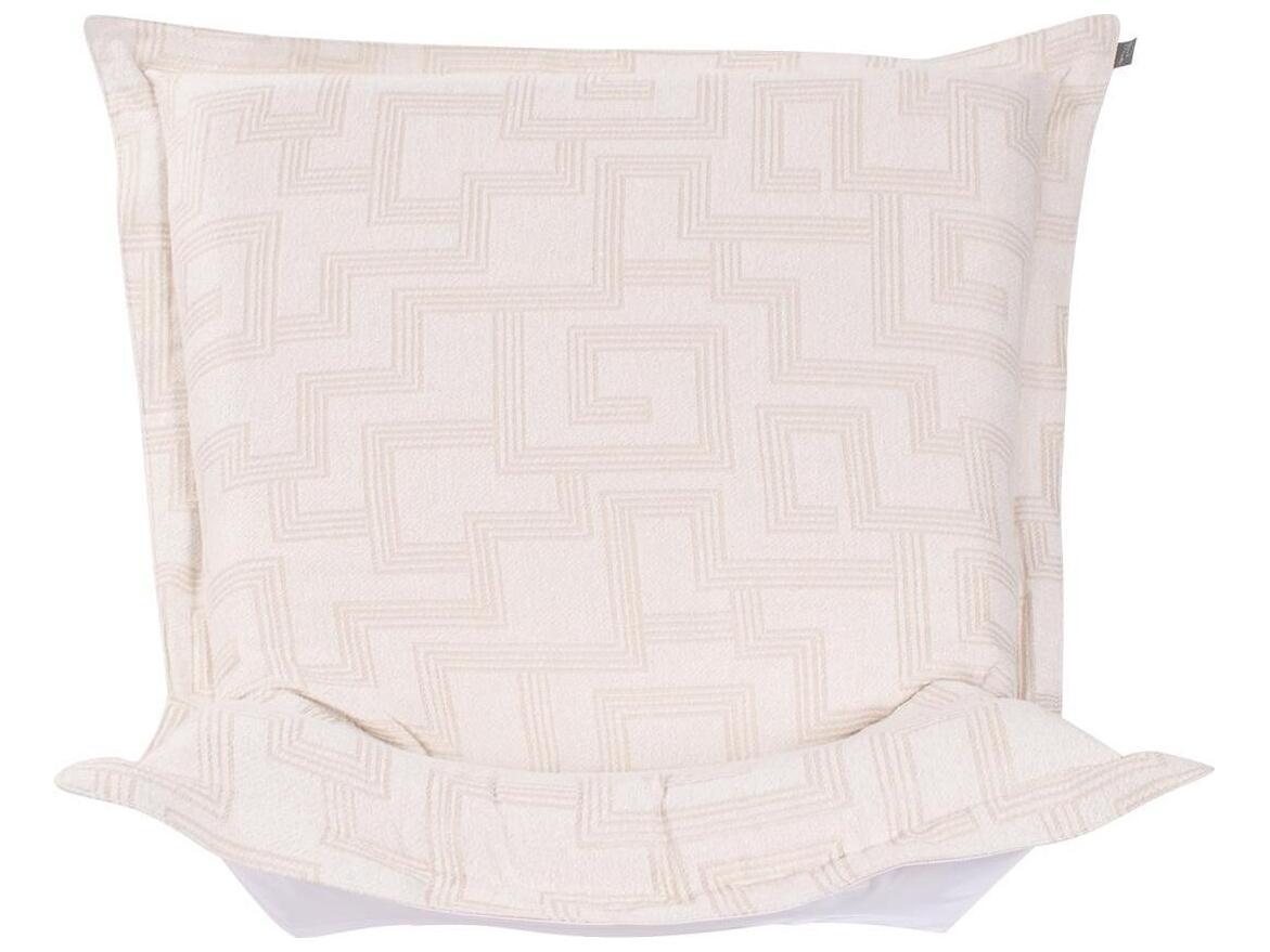 Howard Elliott Outdoor Puff Syros Natural Chair Seat & Back Cover and Cushion