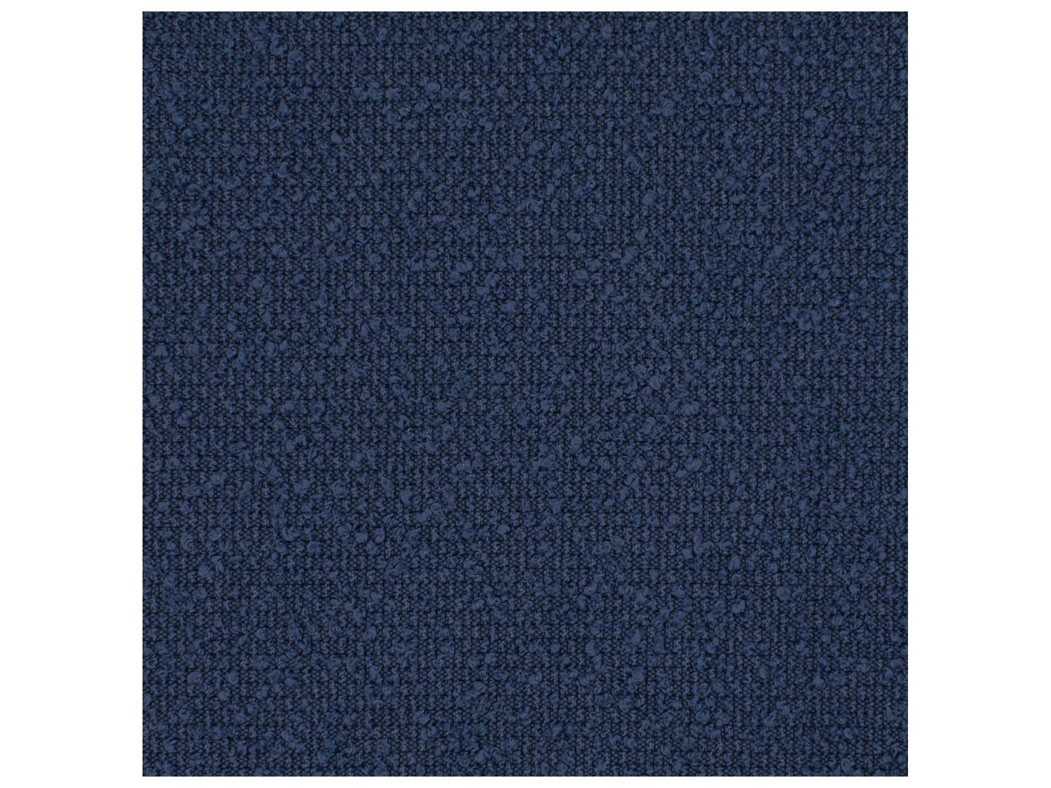 Howard Elliott Outdoor Puff Scroll Alicante Indigo Ottoman Cover and Cushion