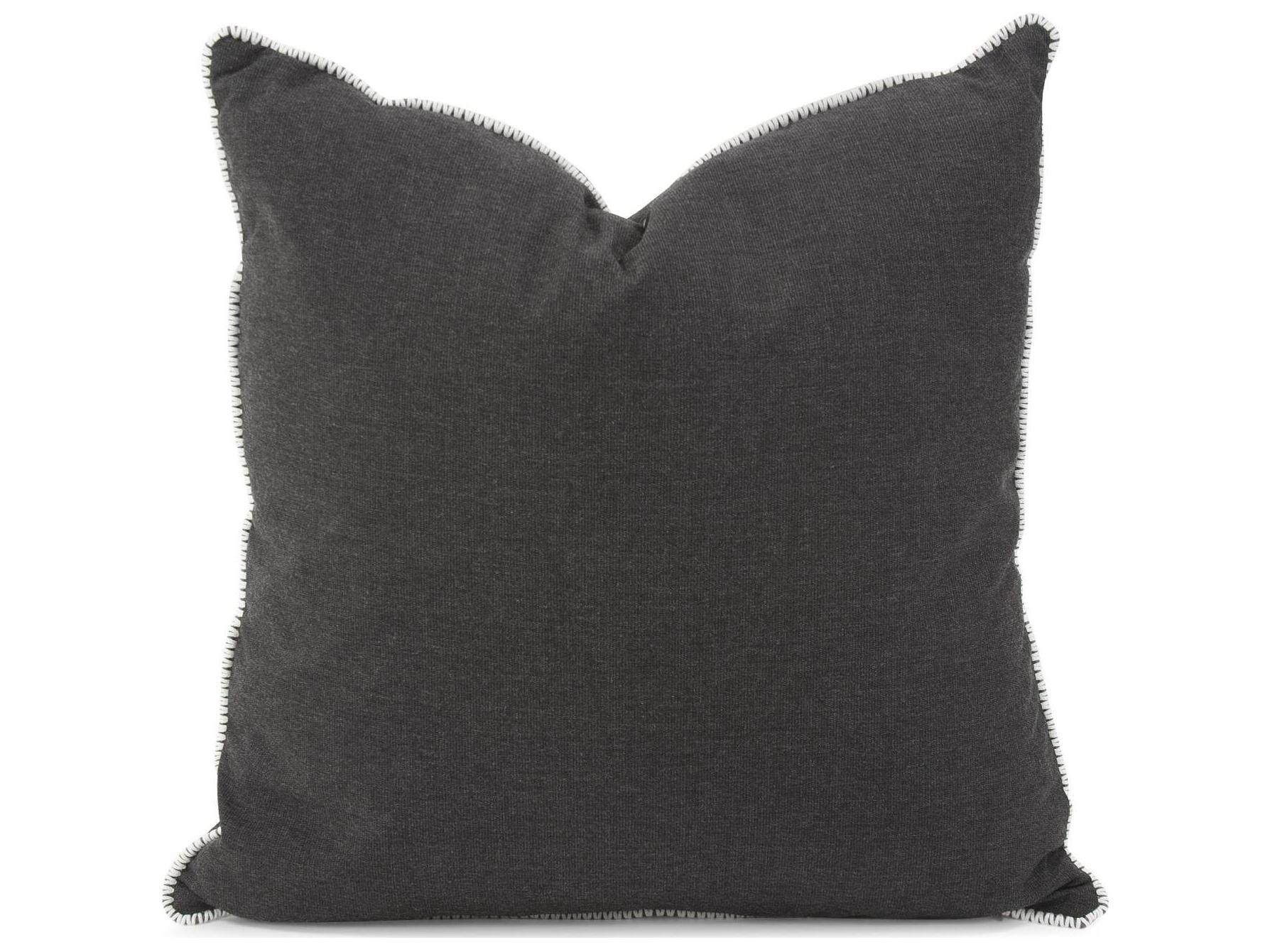 Howard Elliott Outdoor Seascape Charcoal Pillow