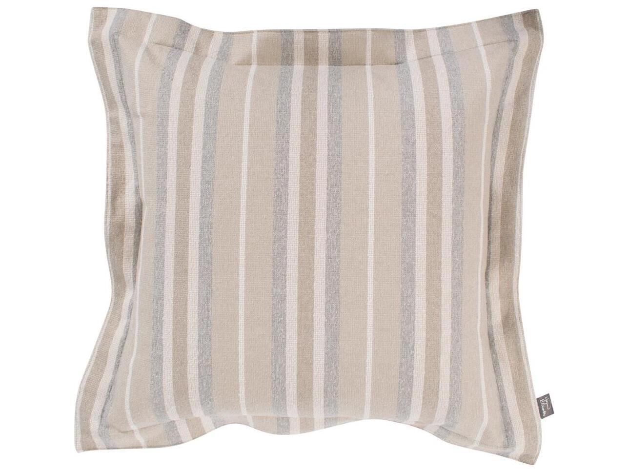 Howard Elliott Outdoor Puff Scroll Dune Sand Fabric Cushion Ottoman