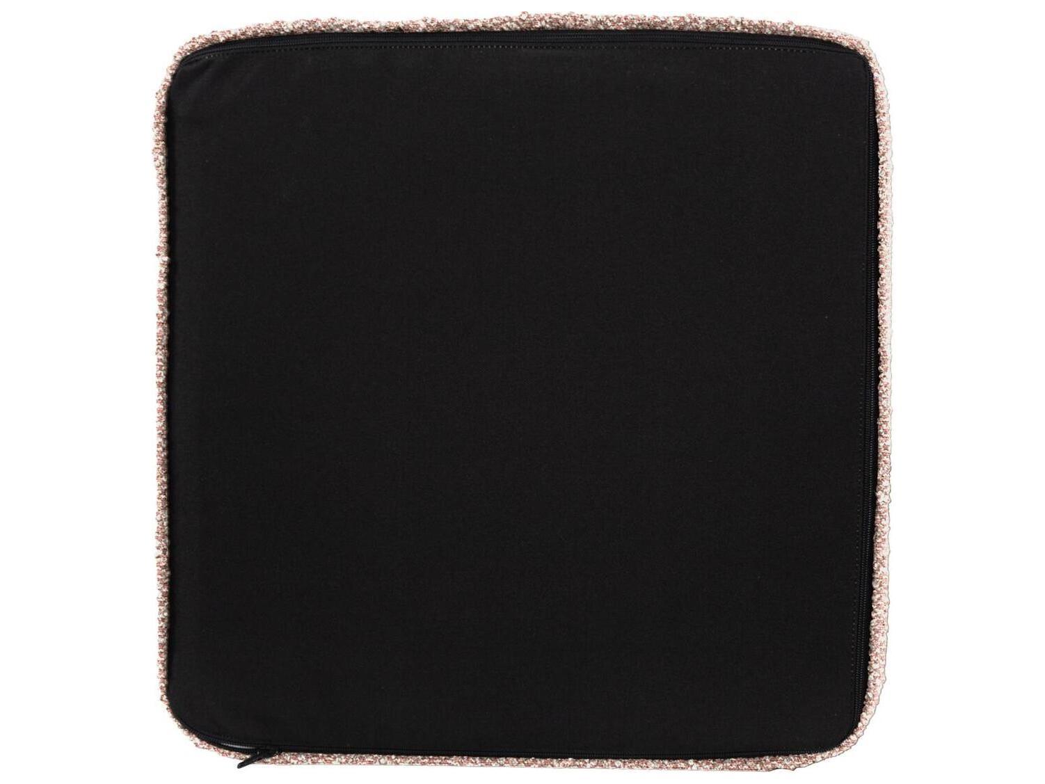 Howard Elliott Outdoor No Tip Alicante Blush Fabric Cushion Ottoman