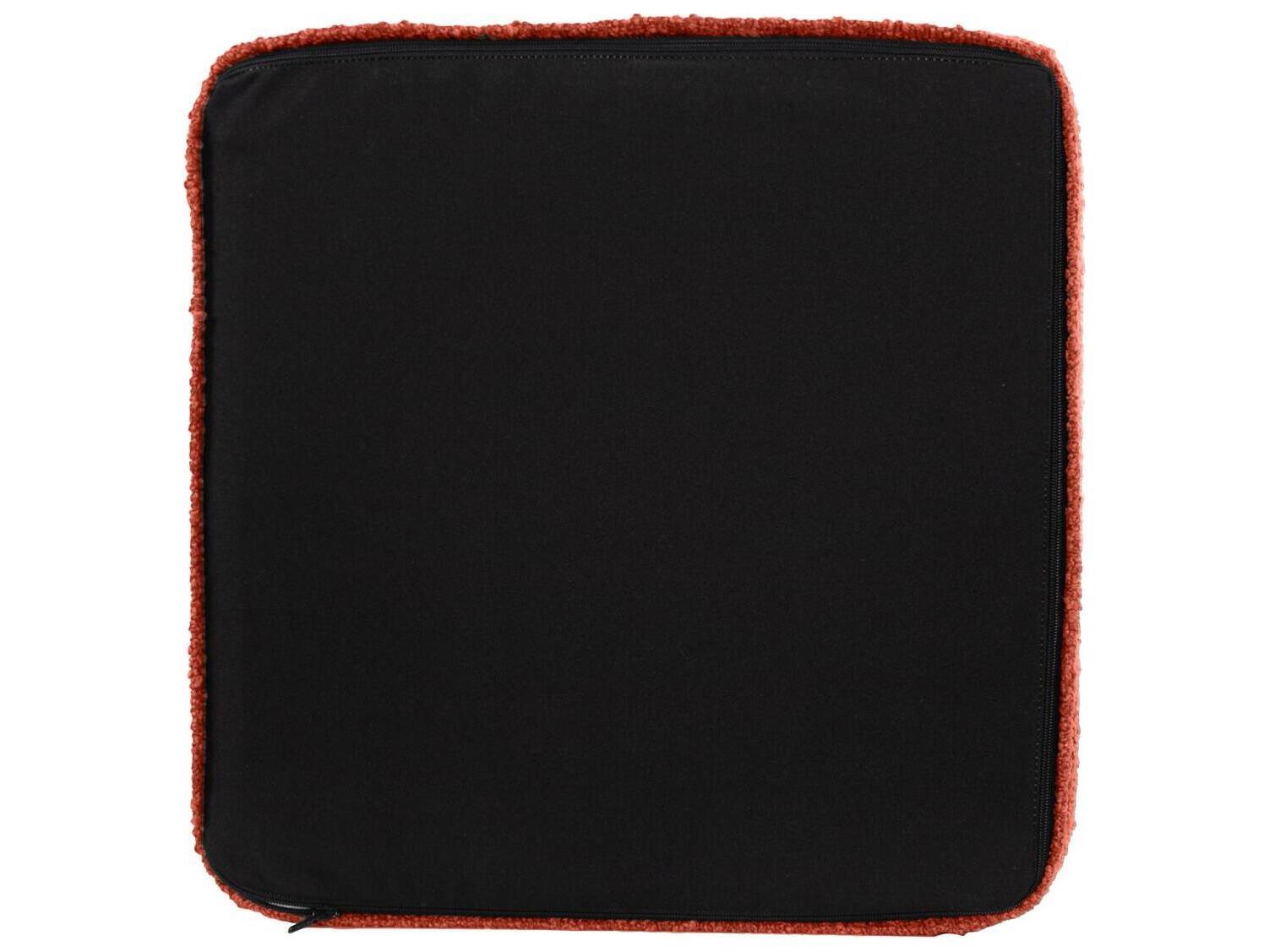 Howard Elliott Outdoor No Tip Alicante Coral Fabric Cushion Ottoman