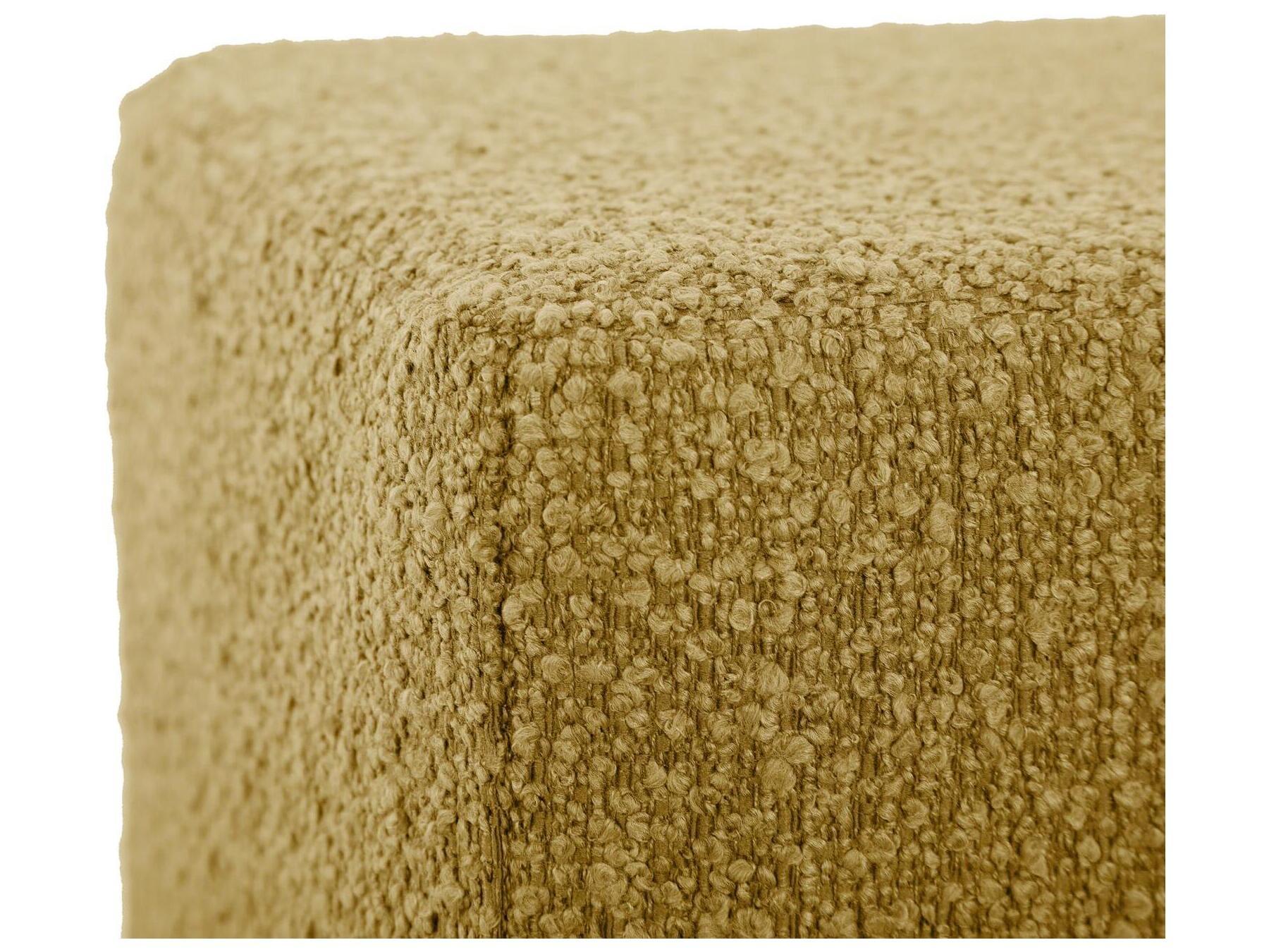 Howard Elliott Outdoor No Tip Alicante Gold Fabric Cushion Ottoman