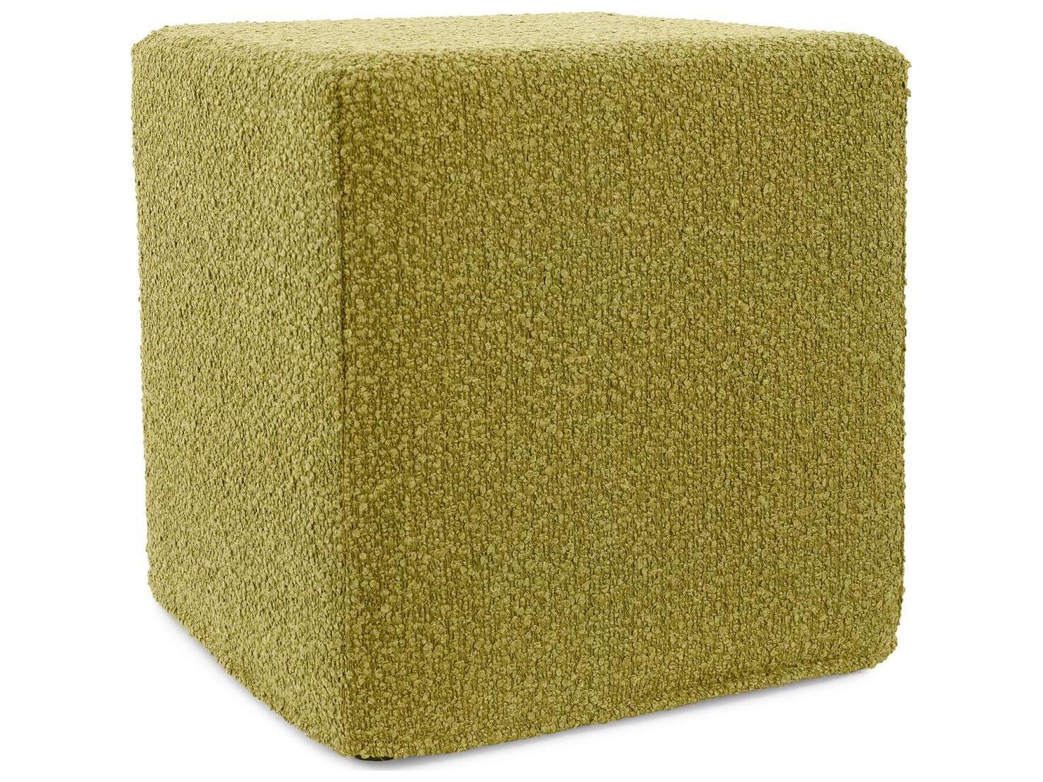 Howard Elliott Outdoor No Tip Alicante Moss Fabric Cushion Ottoman