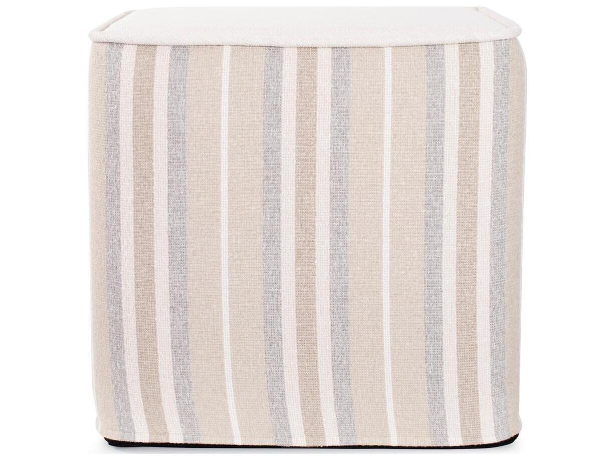 Howard Elliott Outdoor No Tip Dune Sand Fabric Cushion Ottoman