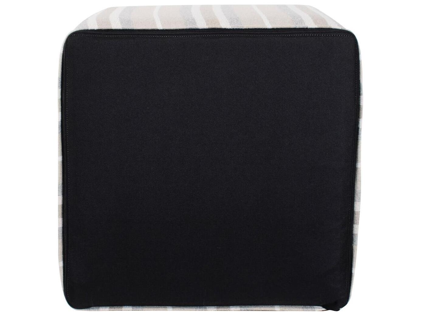 Howard Elliott Outdoor No Tip Dune Sand Fabric Cushion Ottoman