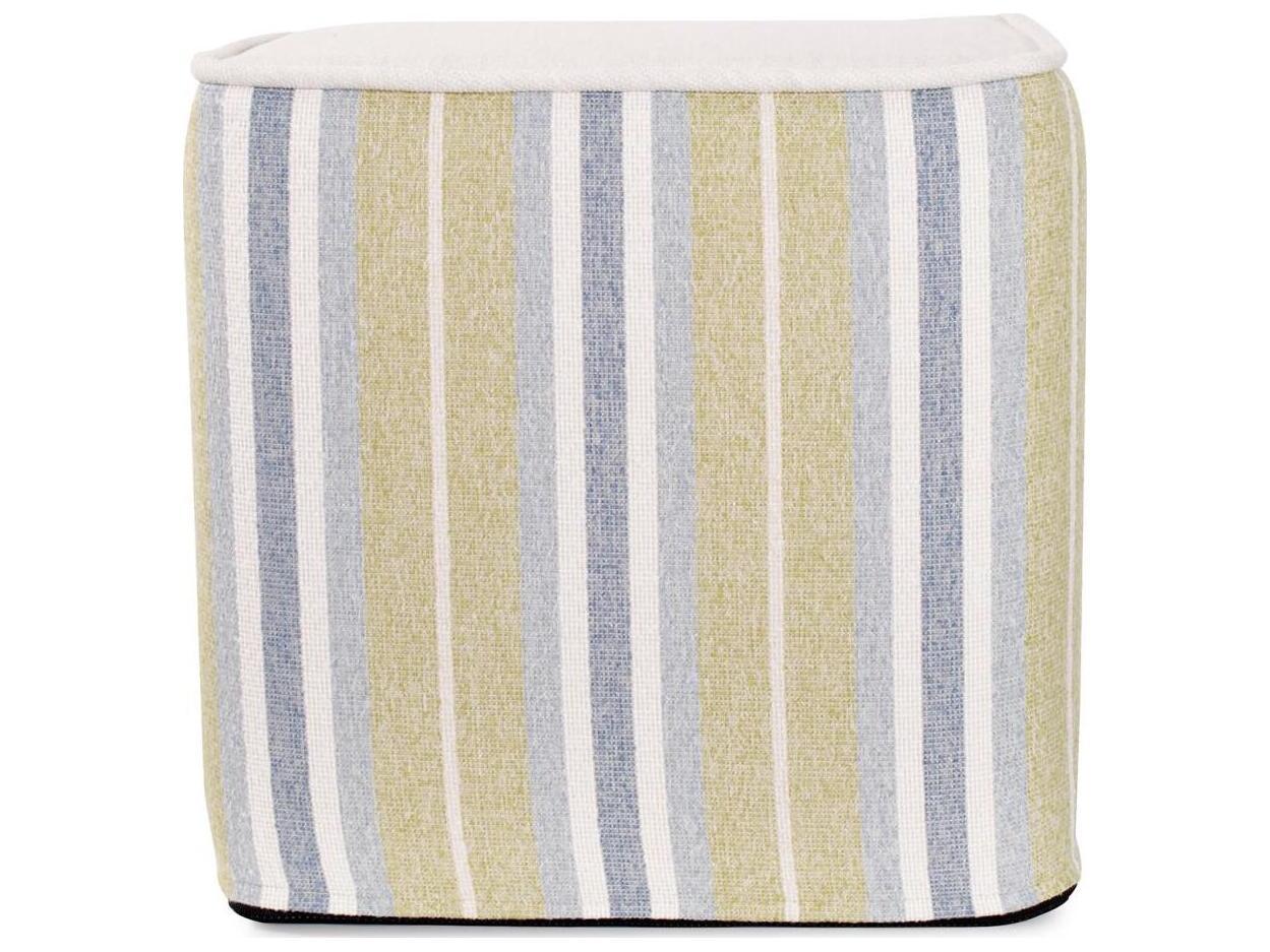 Howard Elliott Outdoor No Tip Dune Moss Fabric Cushion Ottoman