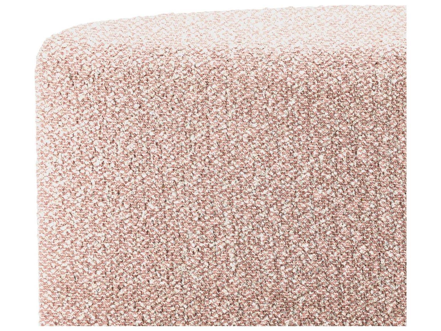 Howard Elliott Outdoor No Tip Alicante Blush Fabric Cushion Ottoman