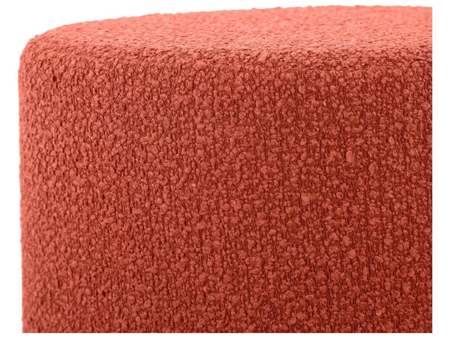 Howard Elliott Outdoor No Tip Alicante Coral Fabric Cushion Ottoman