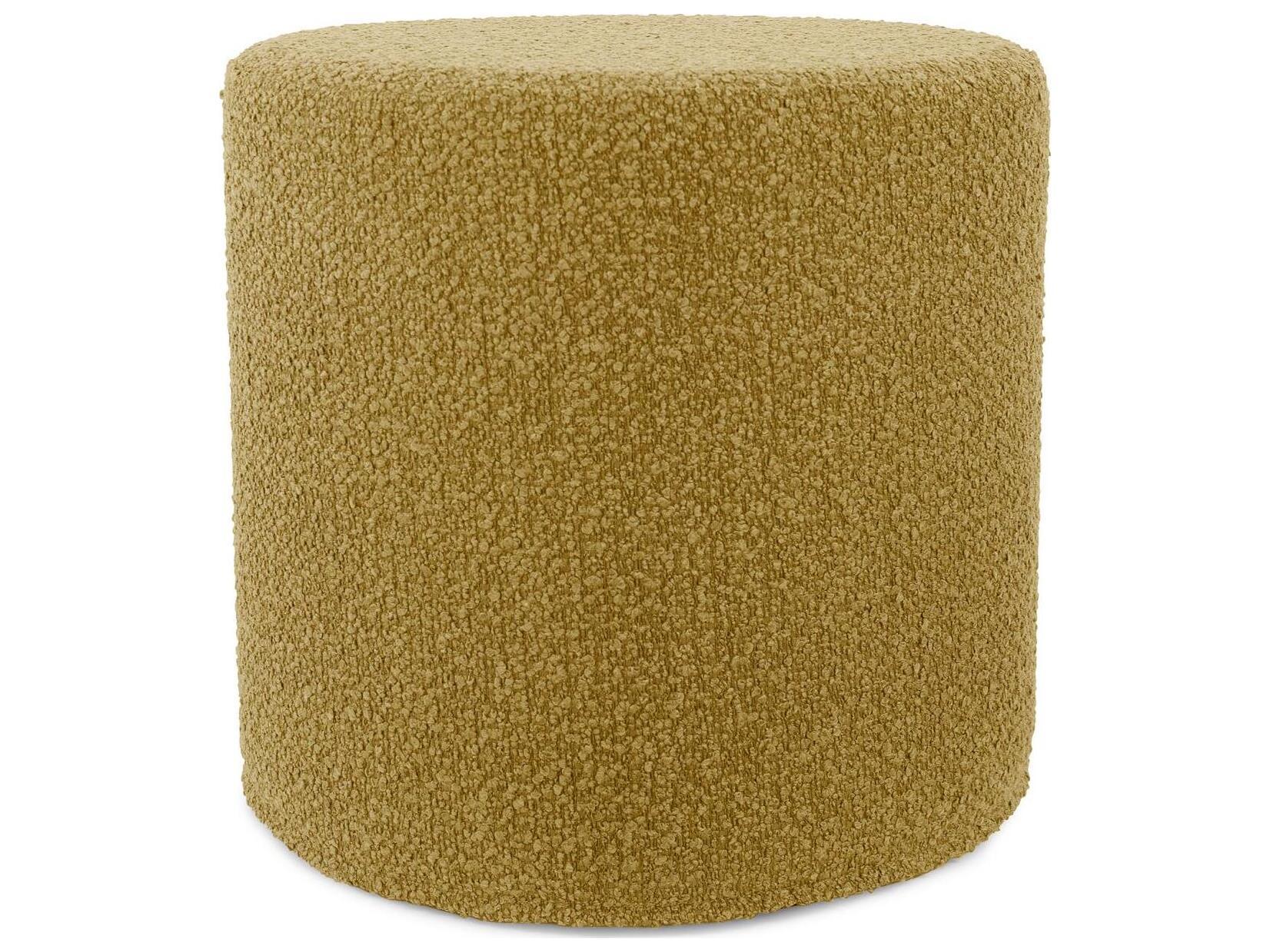 Howard Elliott Outdoor No Tip Alicante Gold Fabric Cushion Ottoman