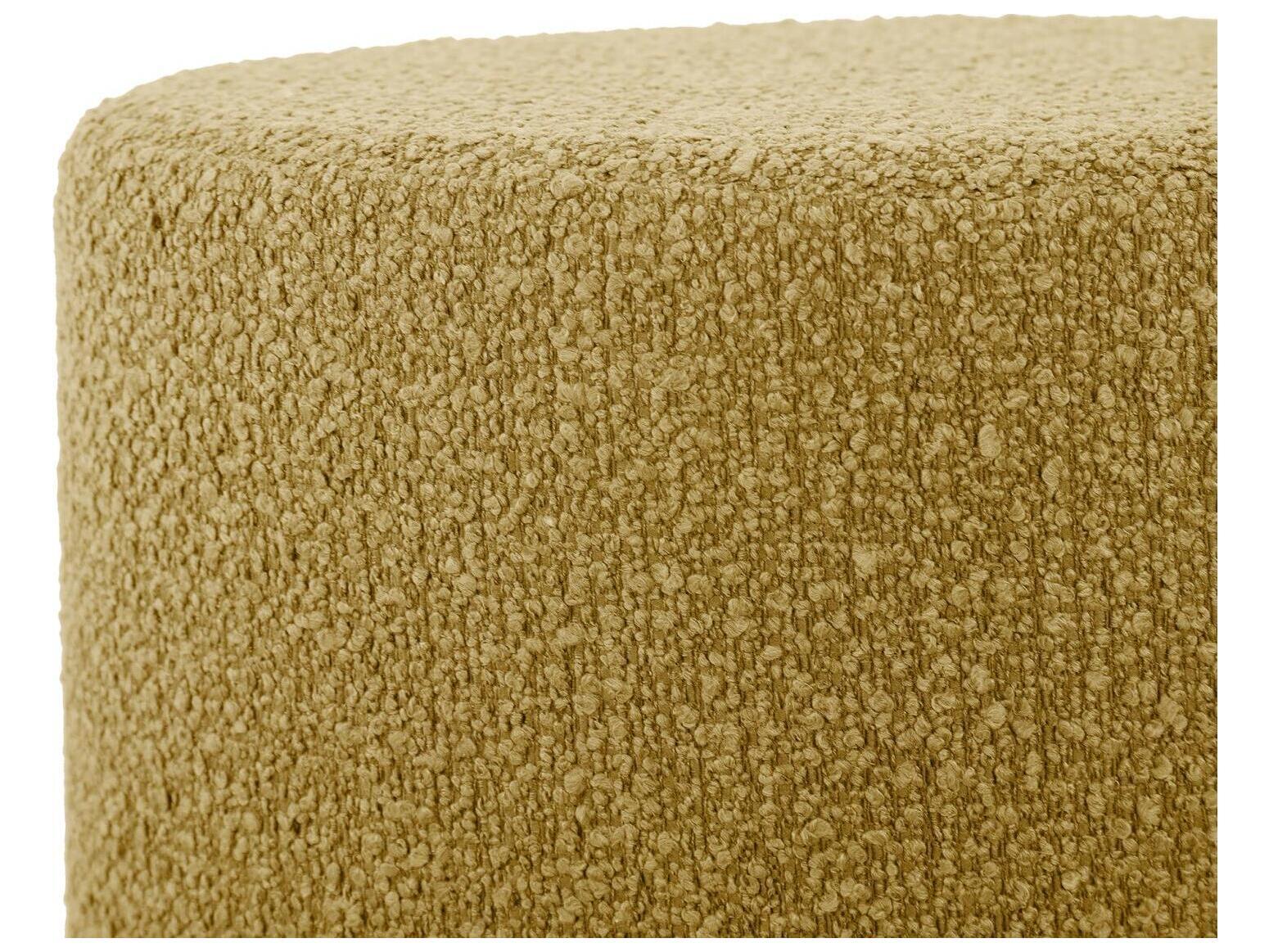 Howard Elliott Outdoor No Tip Alicante Gold Fabric Cushion Ottoman