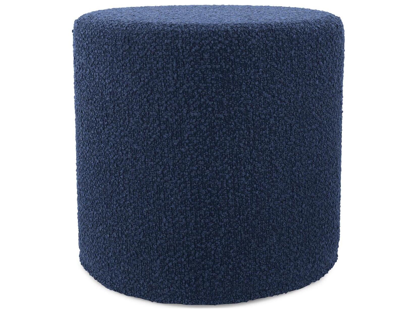 Howard Elliott Outdoor No Tip Alicante Indigo Fabric Cushion Ottoman