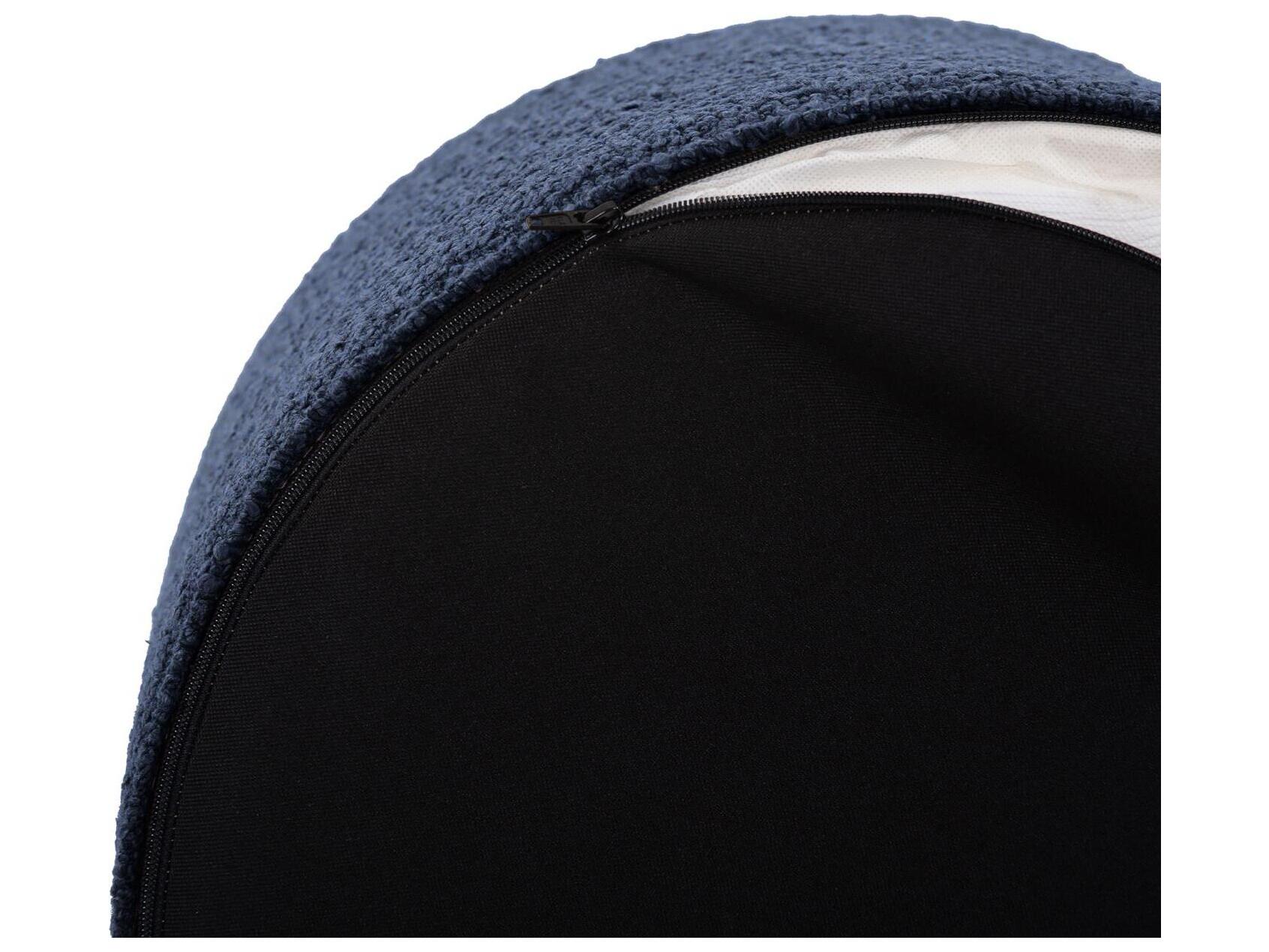 Howard Elliott Outdoor No Tip Alicante Indigo Fabric Cushion Ottoman