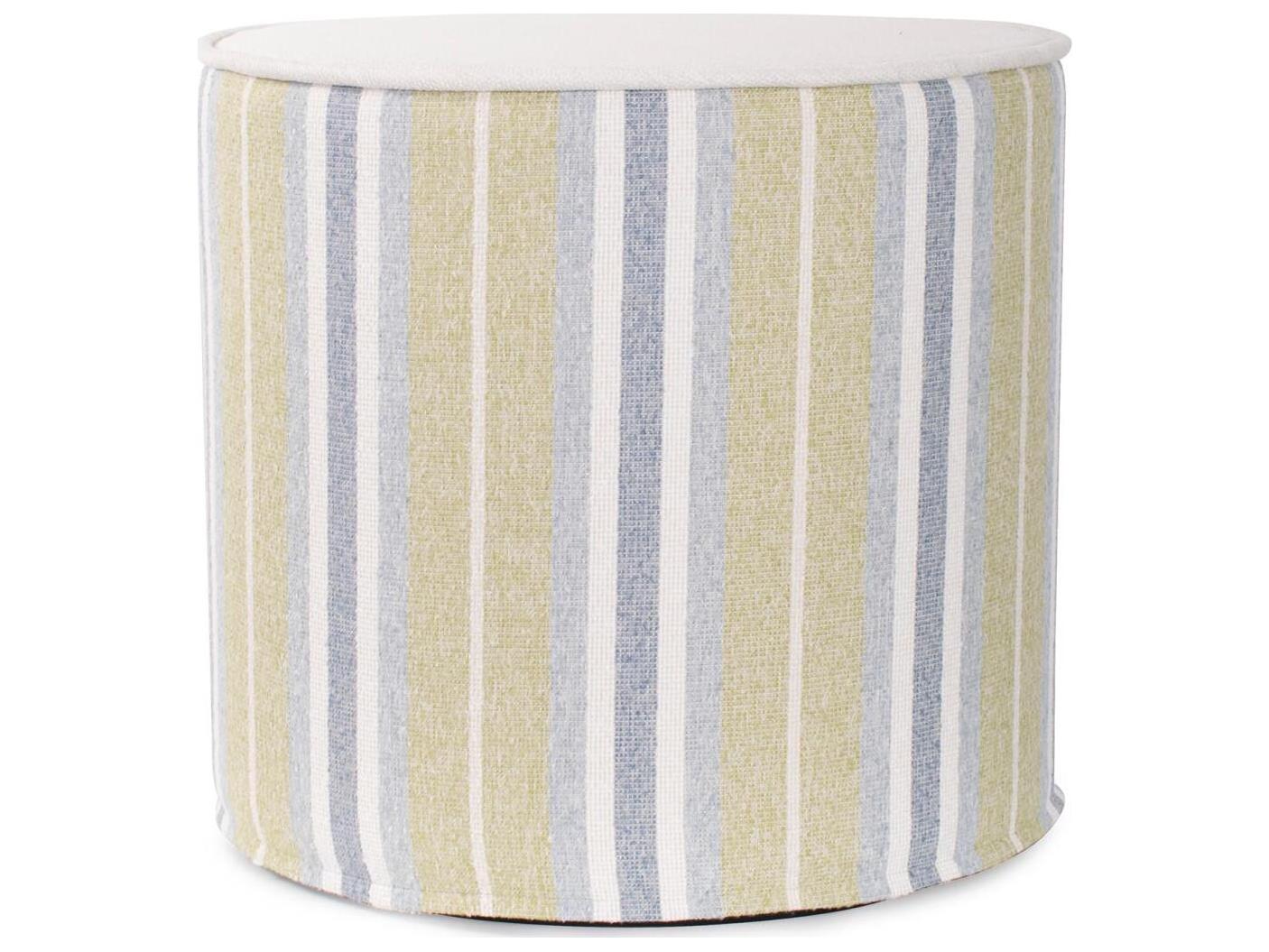 Howard Elliott Outdoor No Tip Dune Moss Fabric Cushion Ottoman