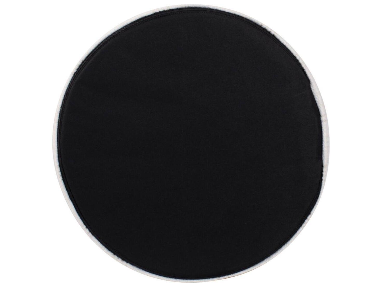 Howard Elliott Outdoor No Tip Syros Natural Fabric Cushion Ottoman