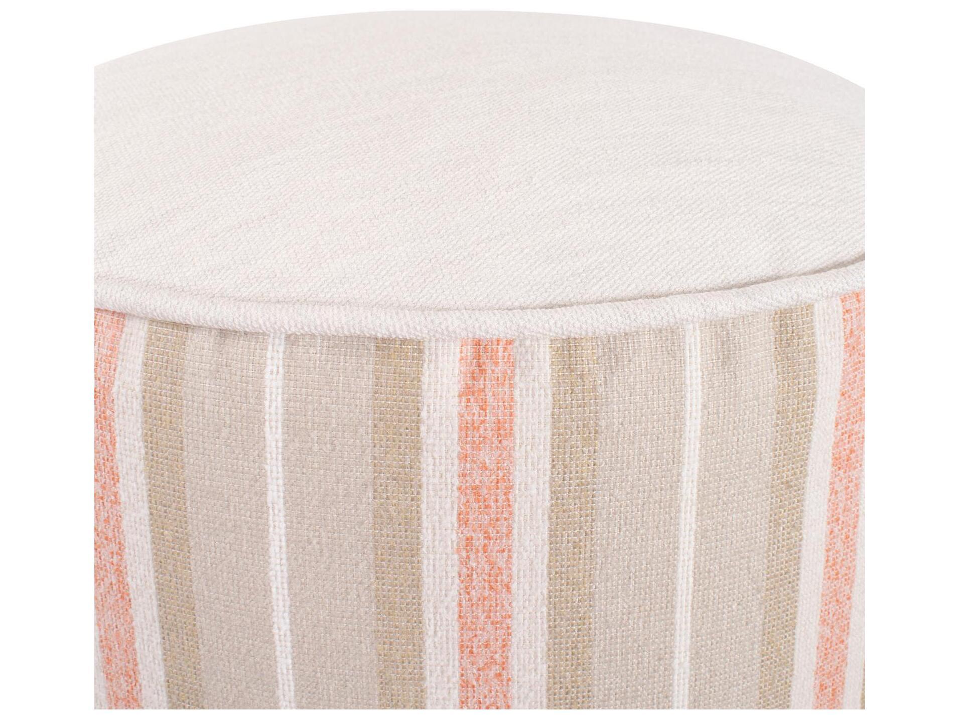 Howard Elliott Outdoor Dune Terra Fabric Cushion Ottoman
