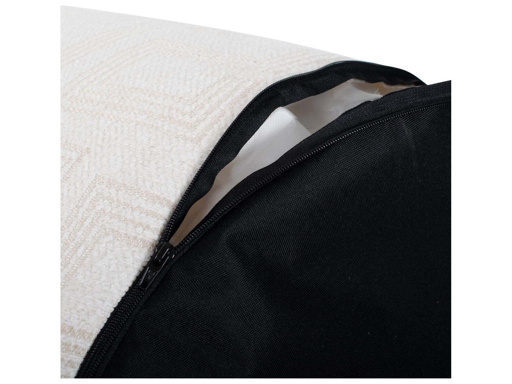 Howard Elliott Outdoor Syros Natural Fabric Cushion Ottoman