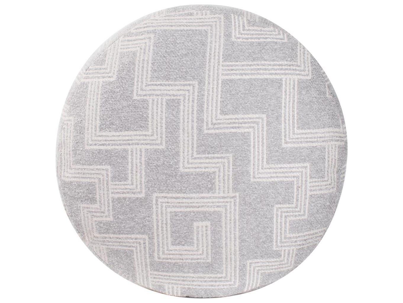 Howard Elliott Outdoor Syros Fog Fabric Cushion Ottoman