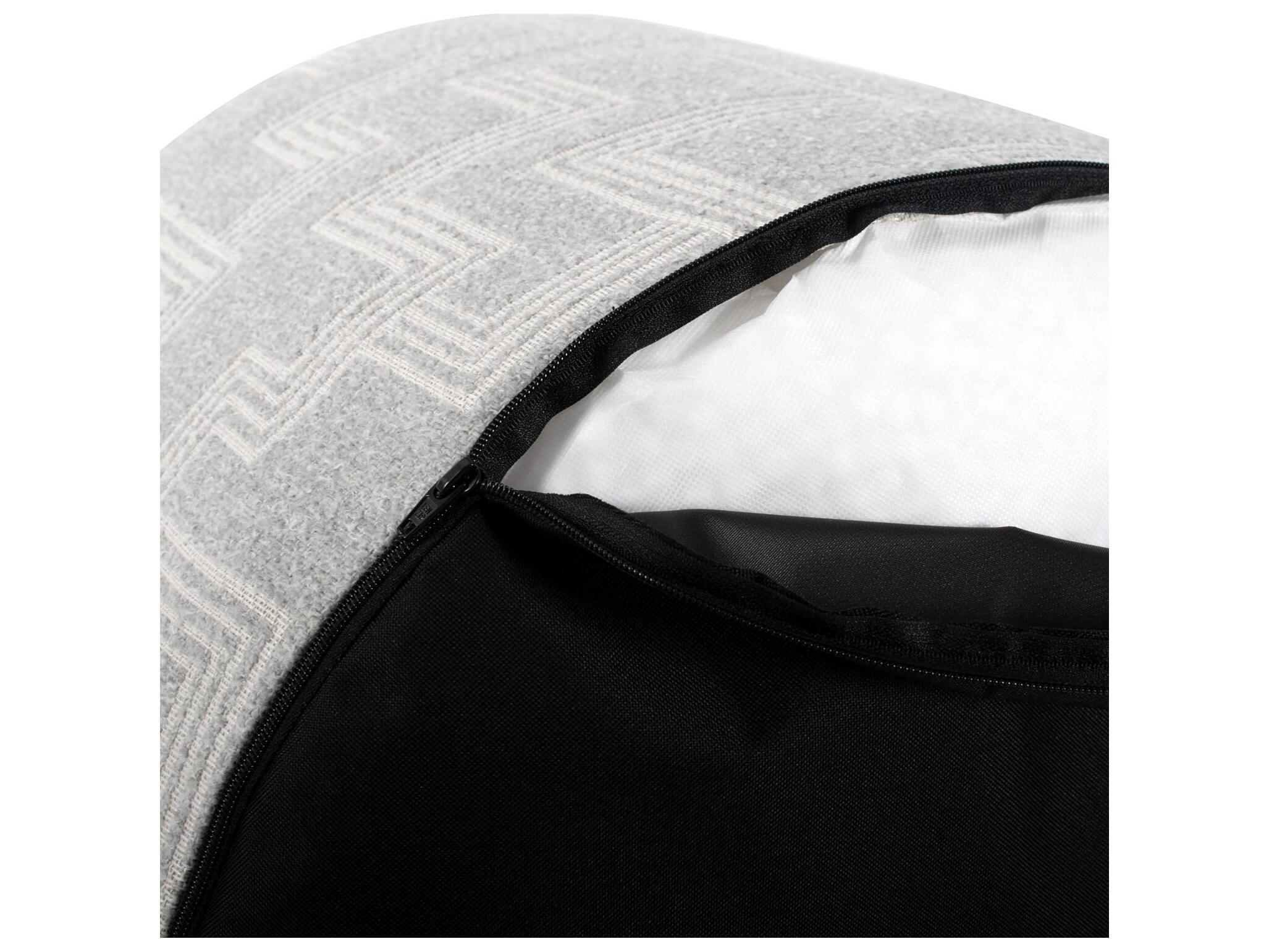 Howard Elliott Outdoor Syros Fog Fabric Cushion Ottoman