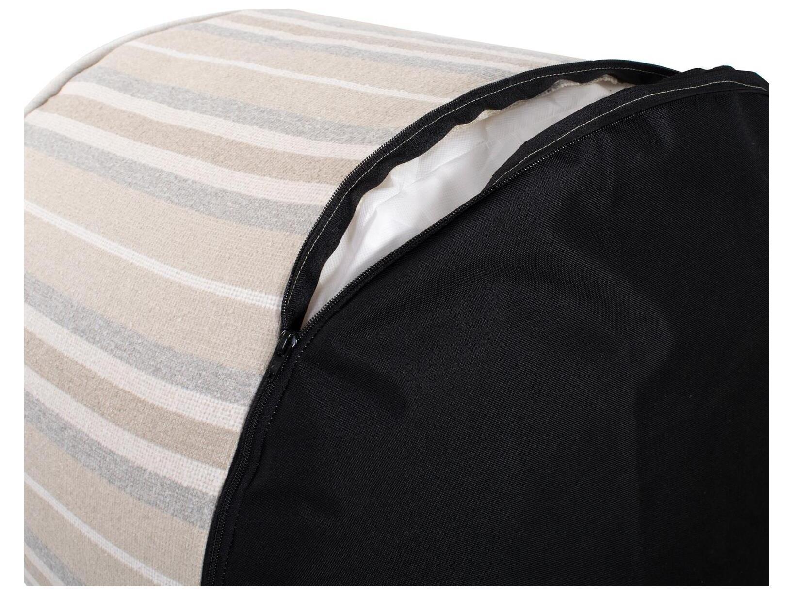 Howard Elliott Outdoor Dune Sand Fabric Cushion Ottoman