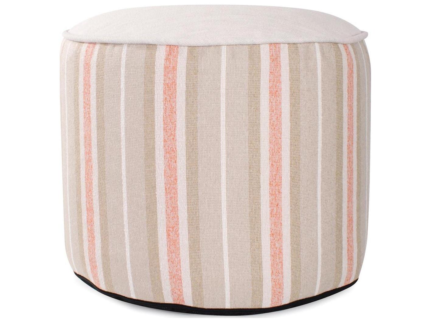 Howard Elliott Outdoor Dune Terra Fabric Cushion Ottoman