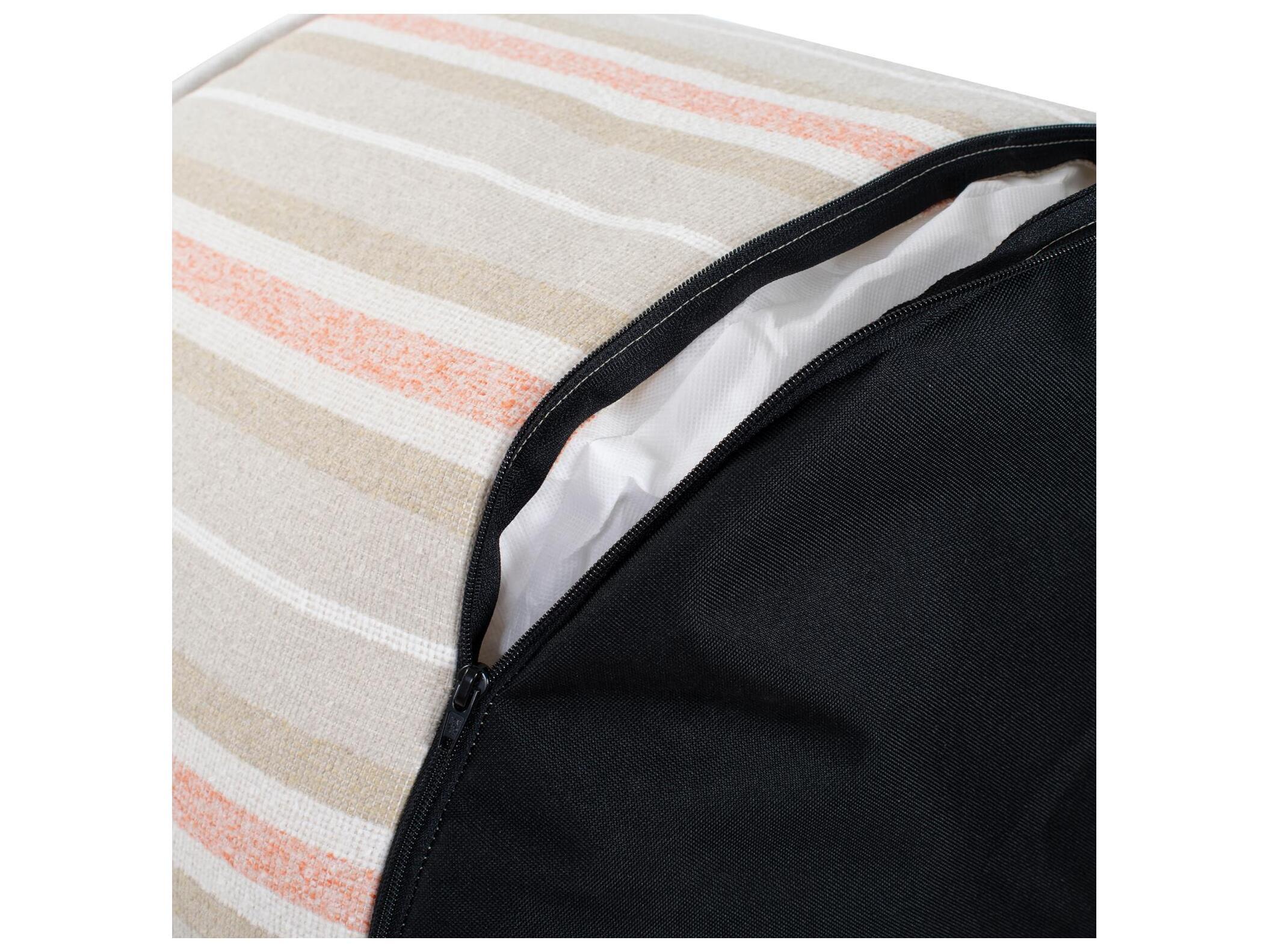 Howard Elliott Outdoor Dune Terra Fabric Cushion Ottoman