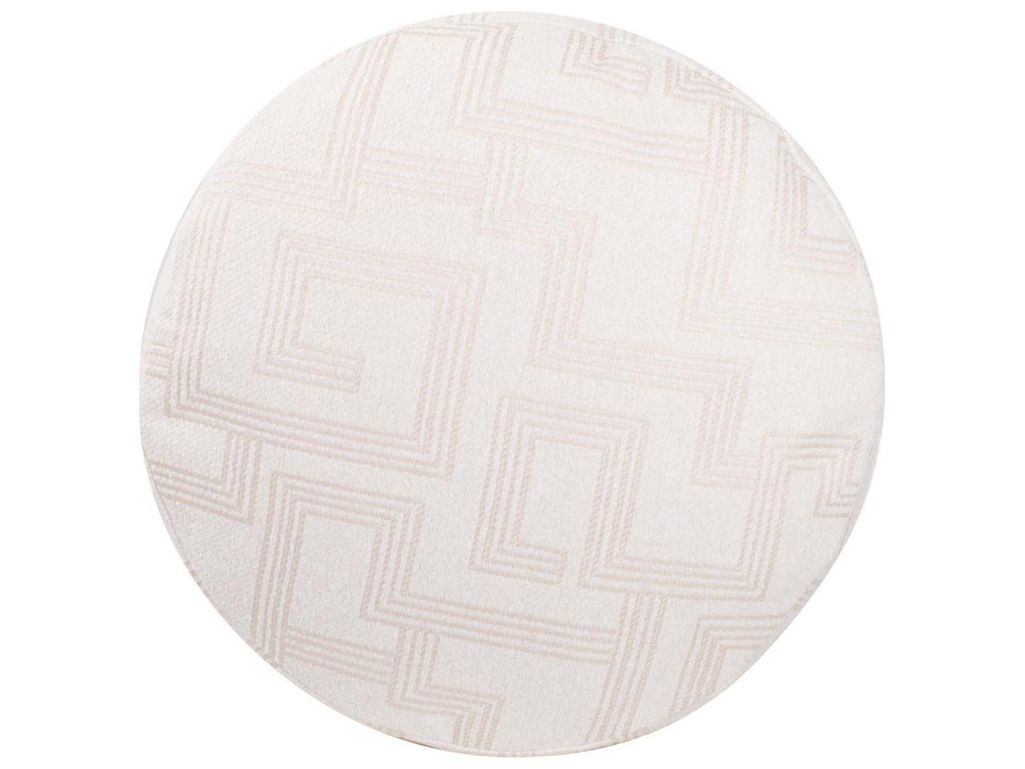 Howard Elliott Outdoor Syros Natural Fabric Cushion Ottoman