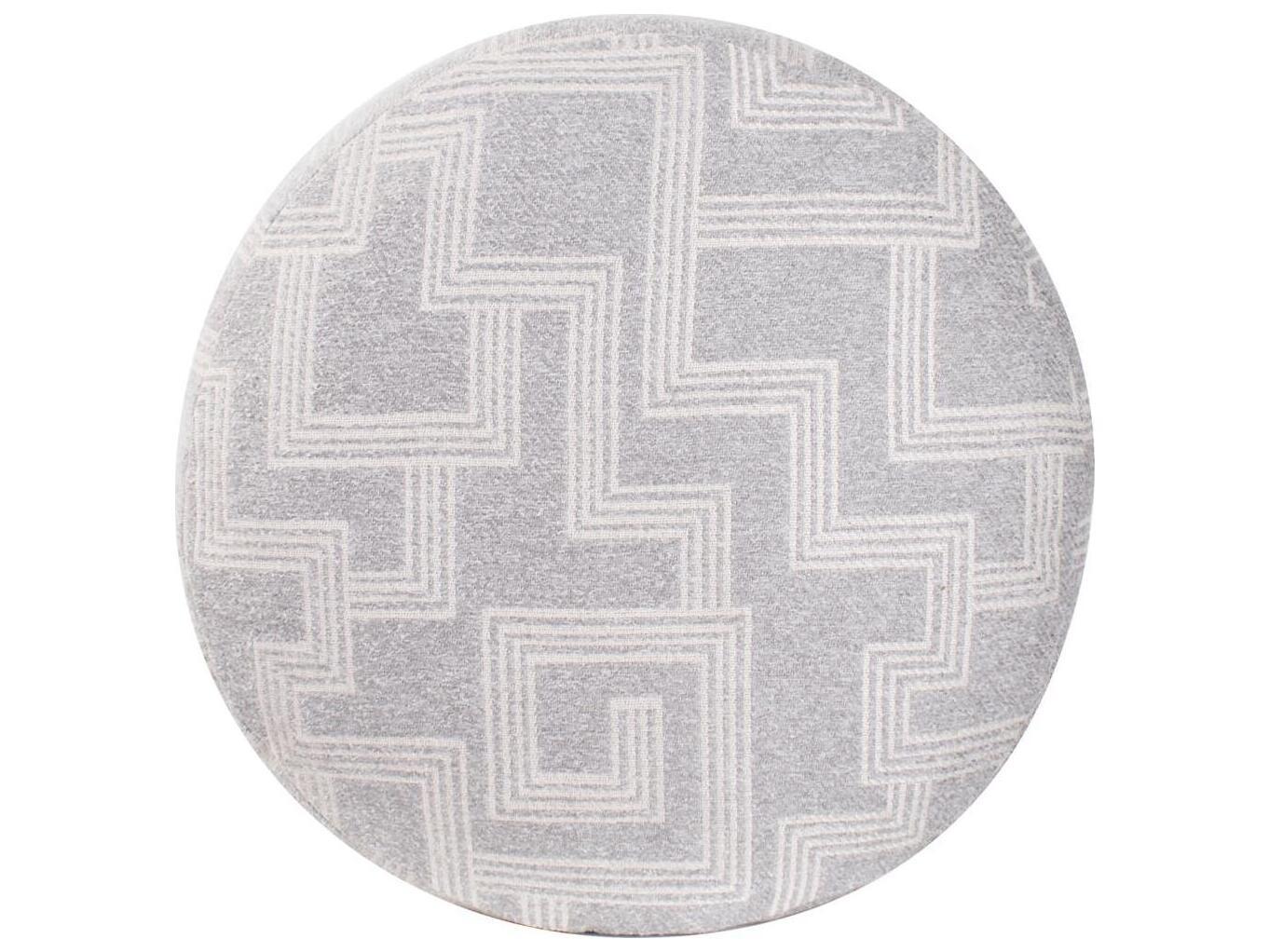 Howard Elliott Outdoor Syros Fog Fabric Cushion Ottoman