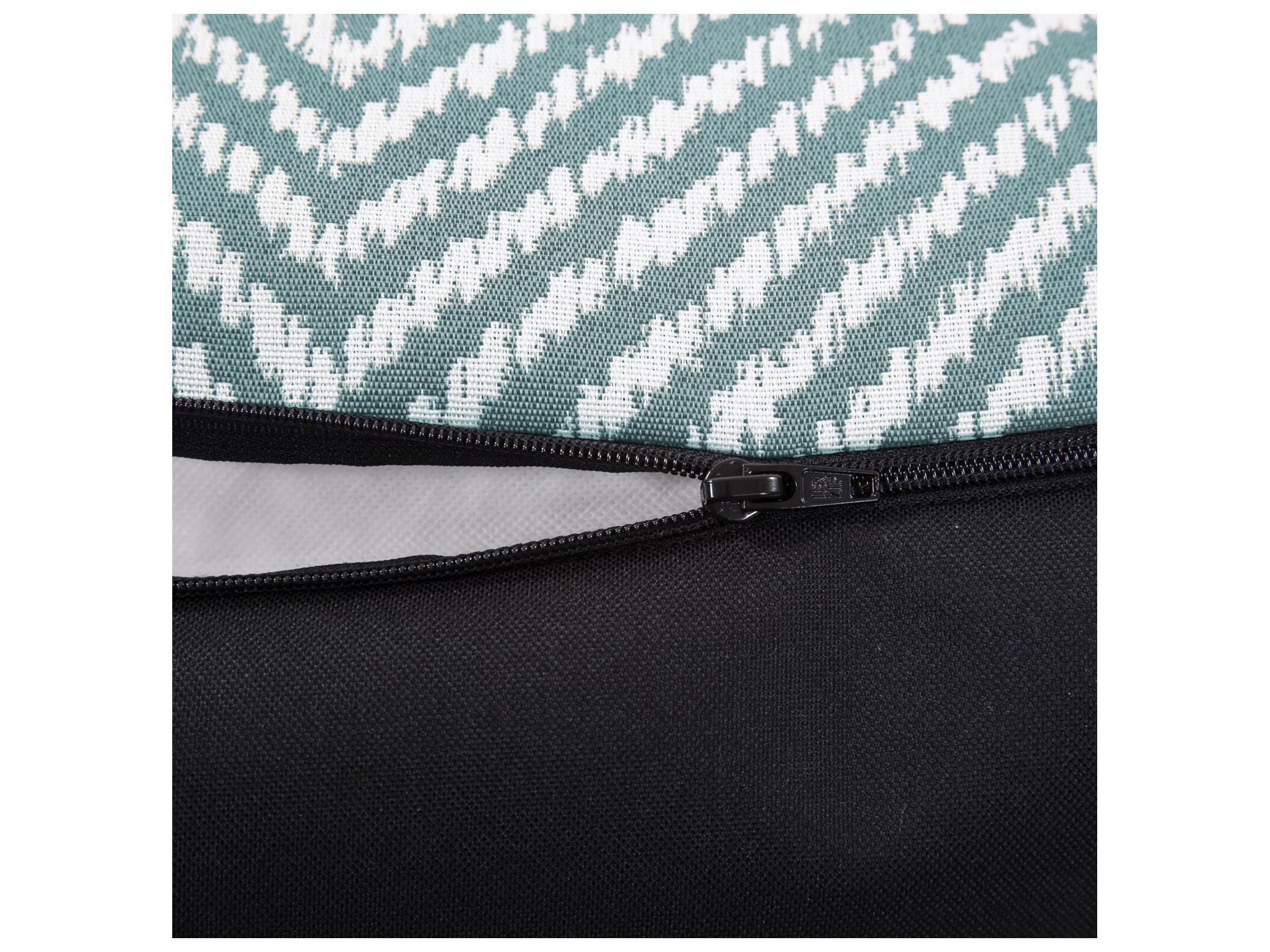 Howard Elliott Outdoor Helm Teal Fabric Cushion Ottoman