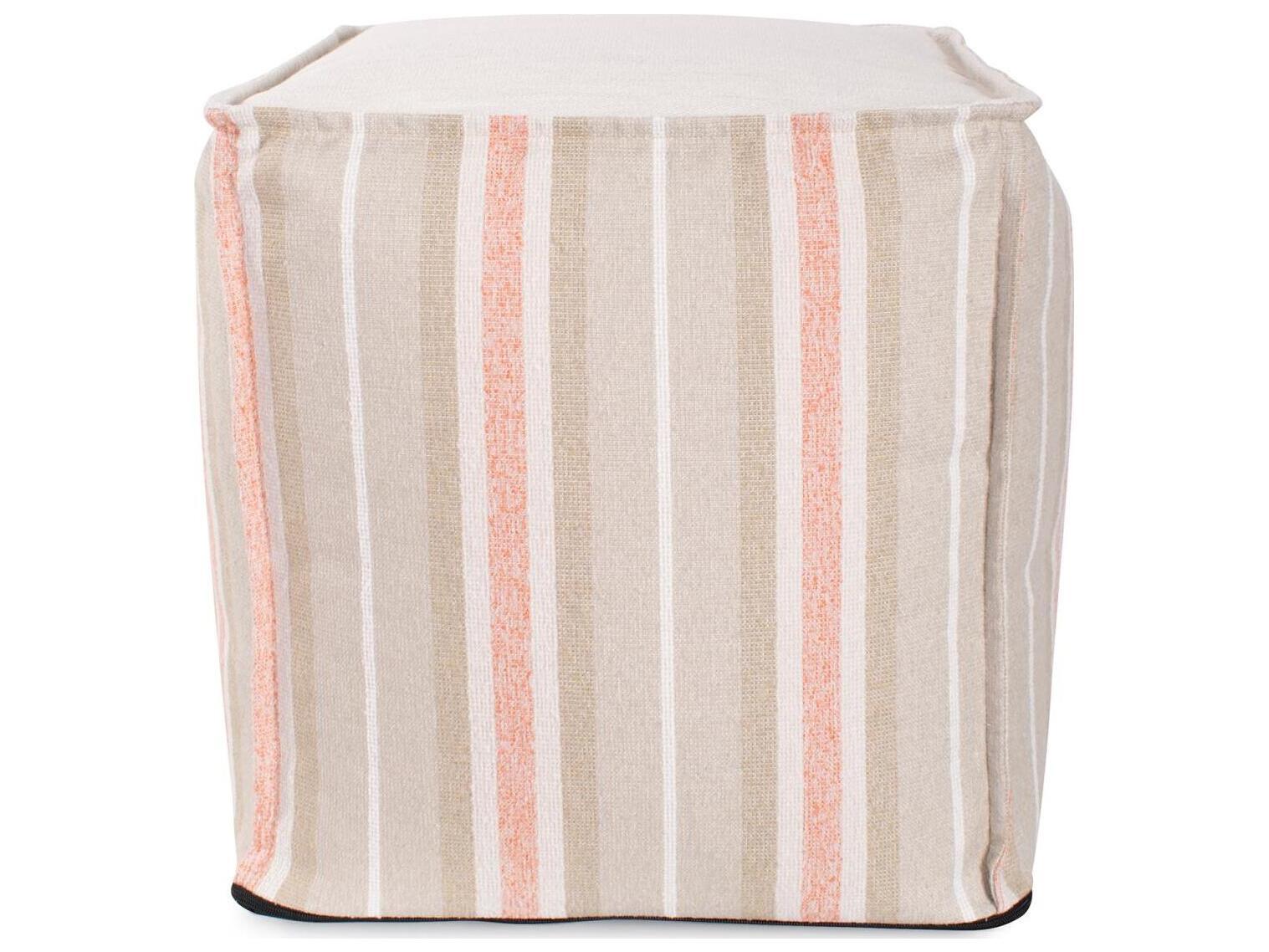 Howard Elliott Outdoor Dune Terra Fabric Cushion Ottoman