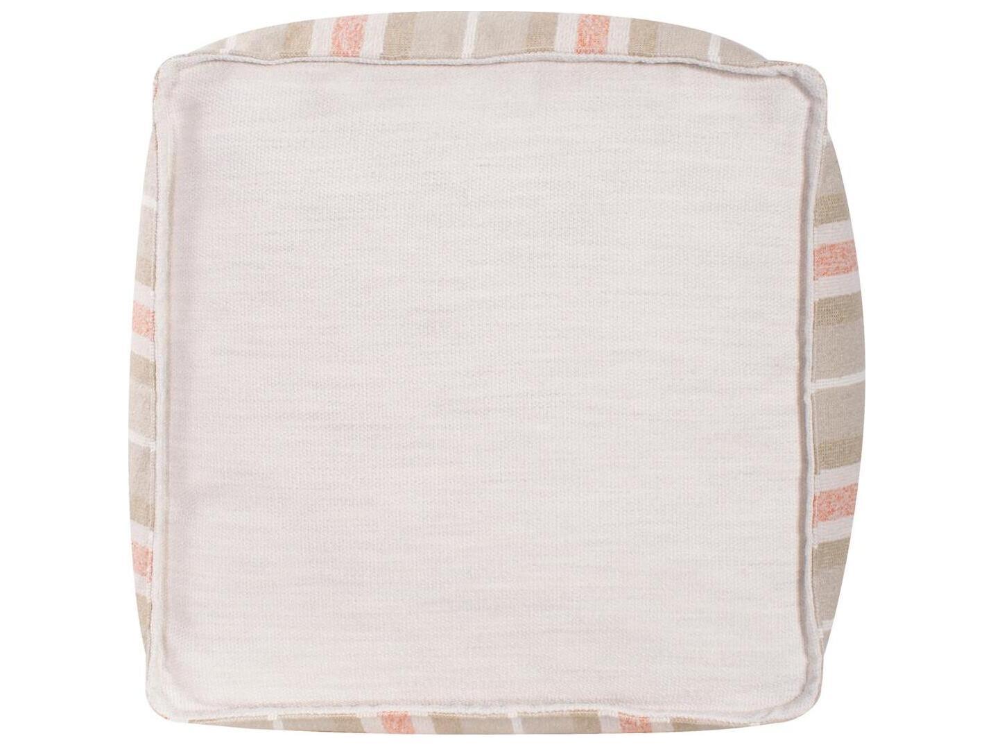 Howard Elliott Outdoor Dune Terra Fabric Cushion Ottoman