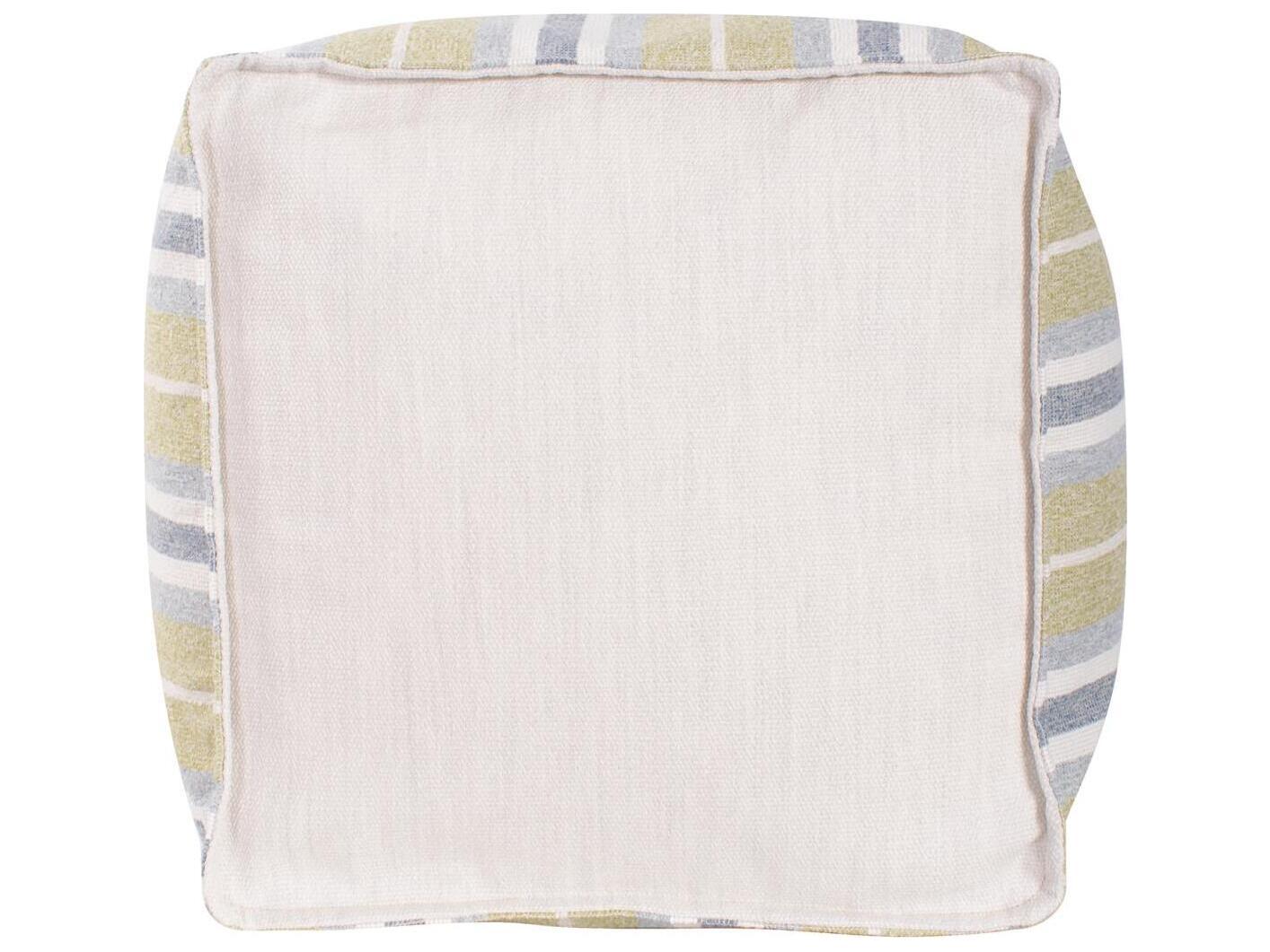 Howard Elliott Outdoor Dune Moss Fabric Cushion Ottoman