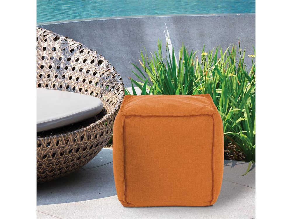 Howard Elliott Outdoor Patio Seascape Canyon Fabric Cushion Ottoman