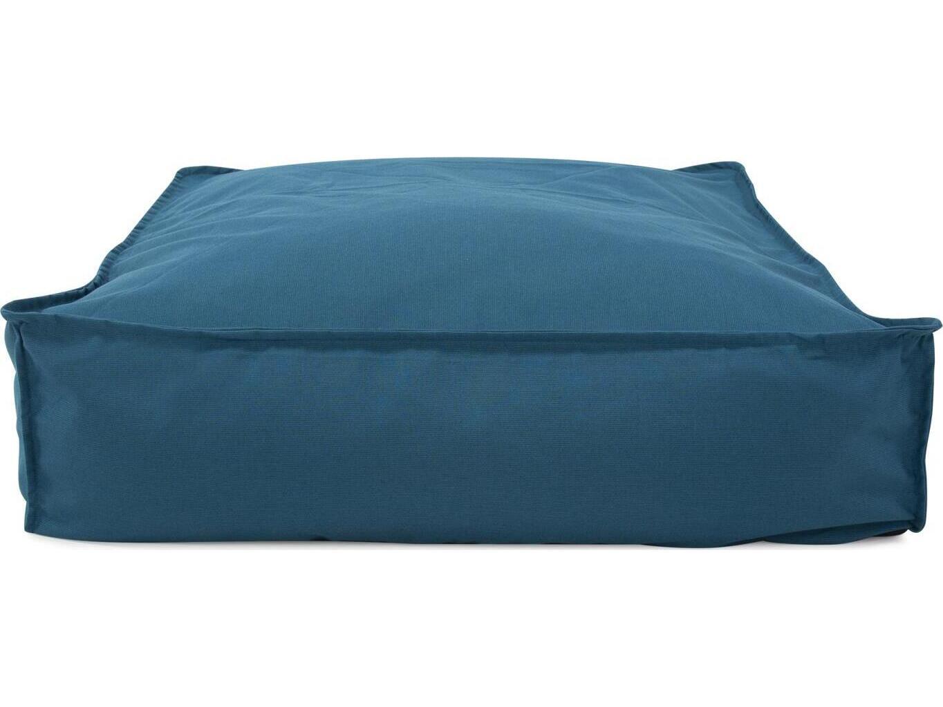 Howard Elliott Outdoor Seascape Turquoise Fabric Cushion Ottoman