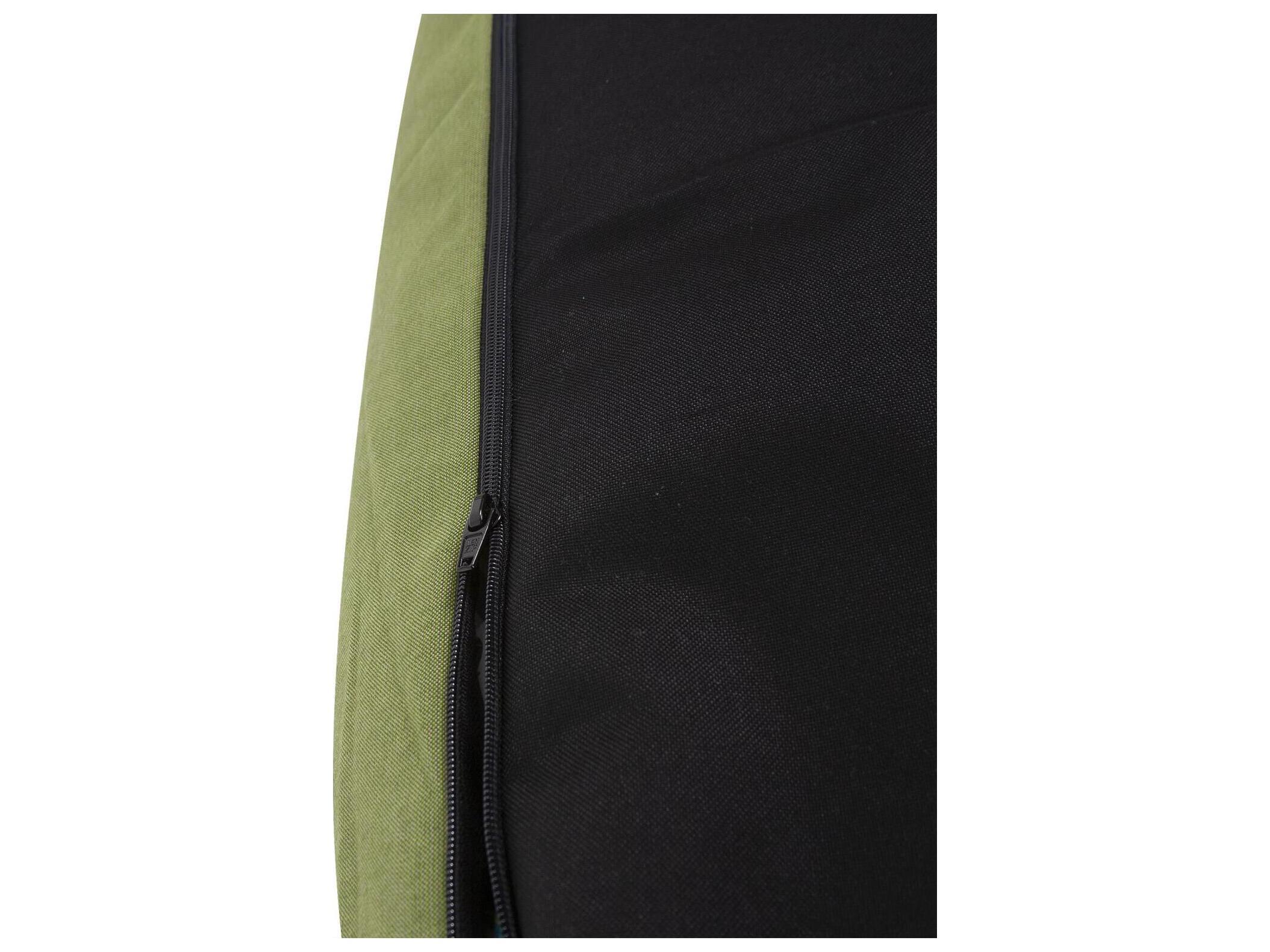 Howard Elliott Outdoor Seascape Moss Fabric Cushion Ottoman