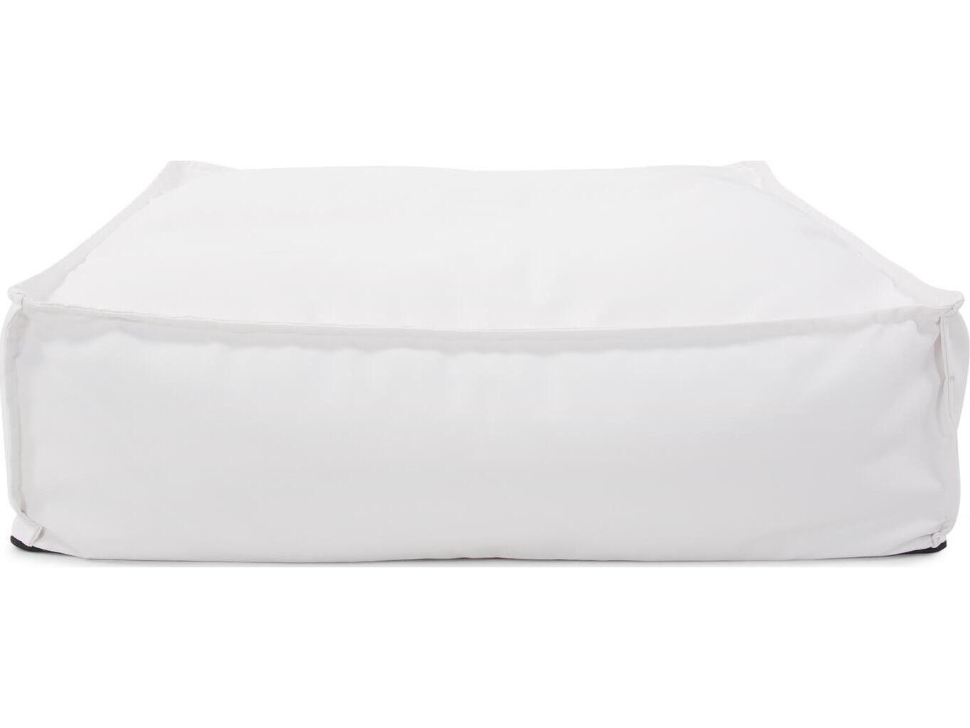 Howard Elliott Outdoor Seascape Natural Fabric Cushion Ottoman