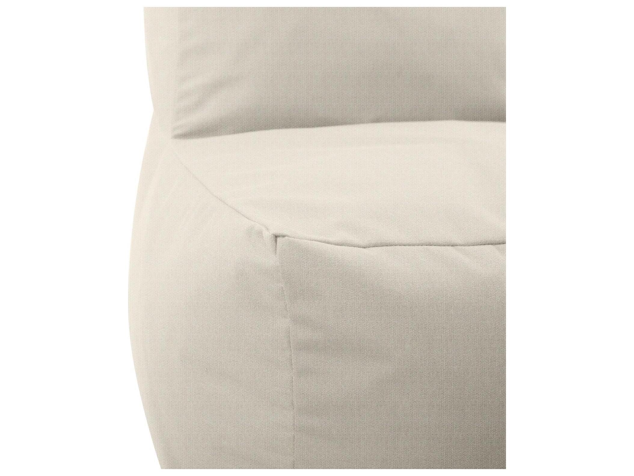 Howard Elliott Outdoor Driftwood Natural Fabric Cushion Lounge Chair