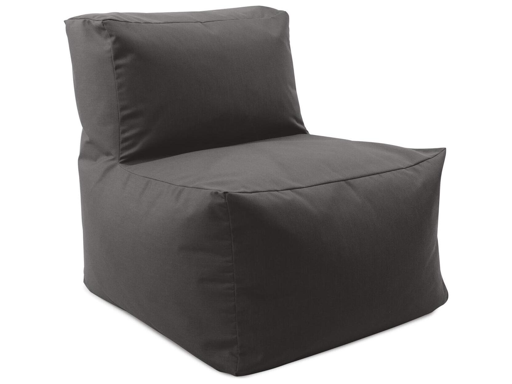 Howard Elliott Outdoor Seascape Charcoal Fabric Cushion Lounge Chair