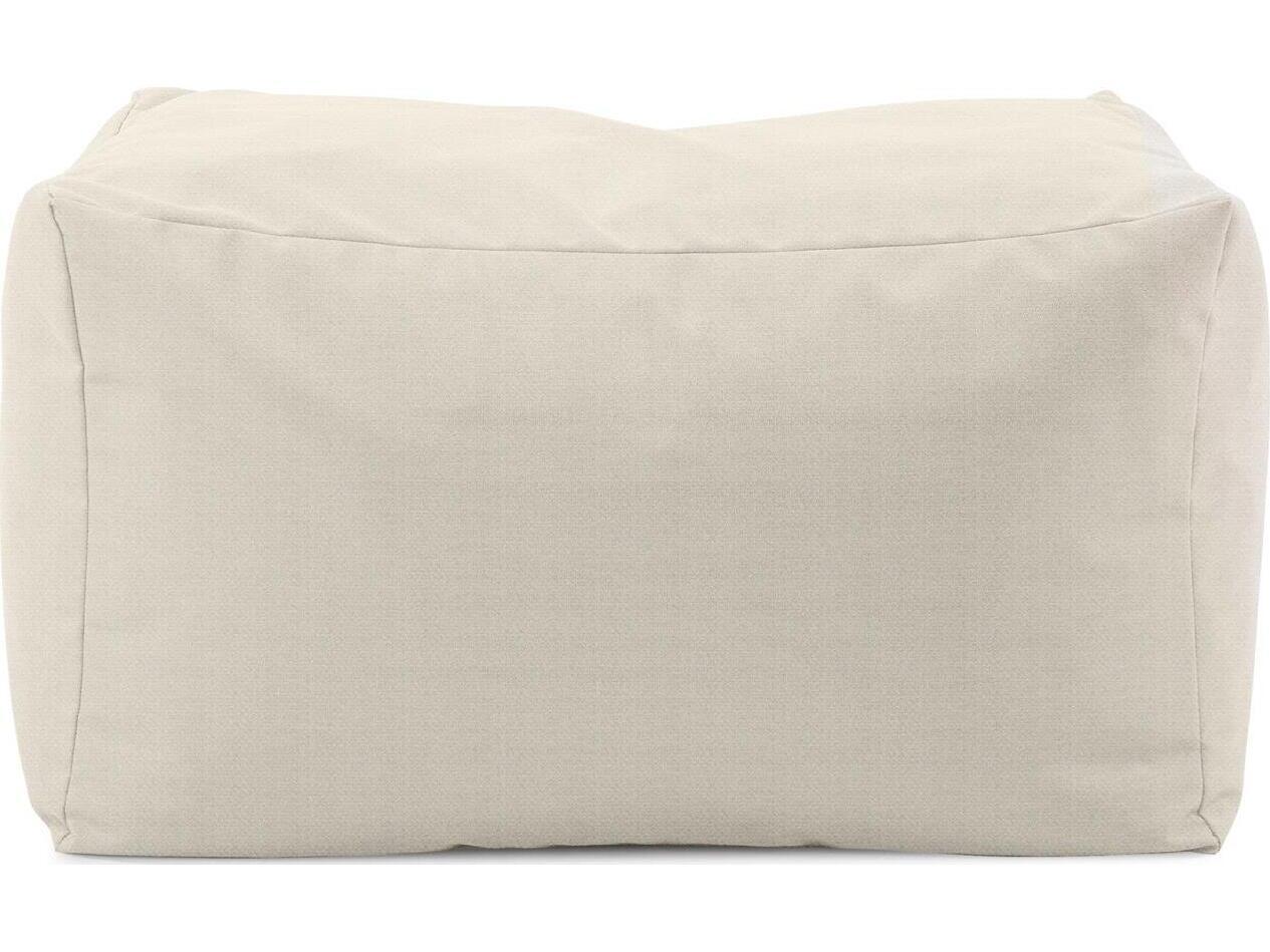 Howard Elliott Outdoor Driftwood Natural Fabric Cushion Bench