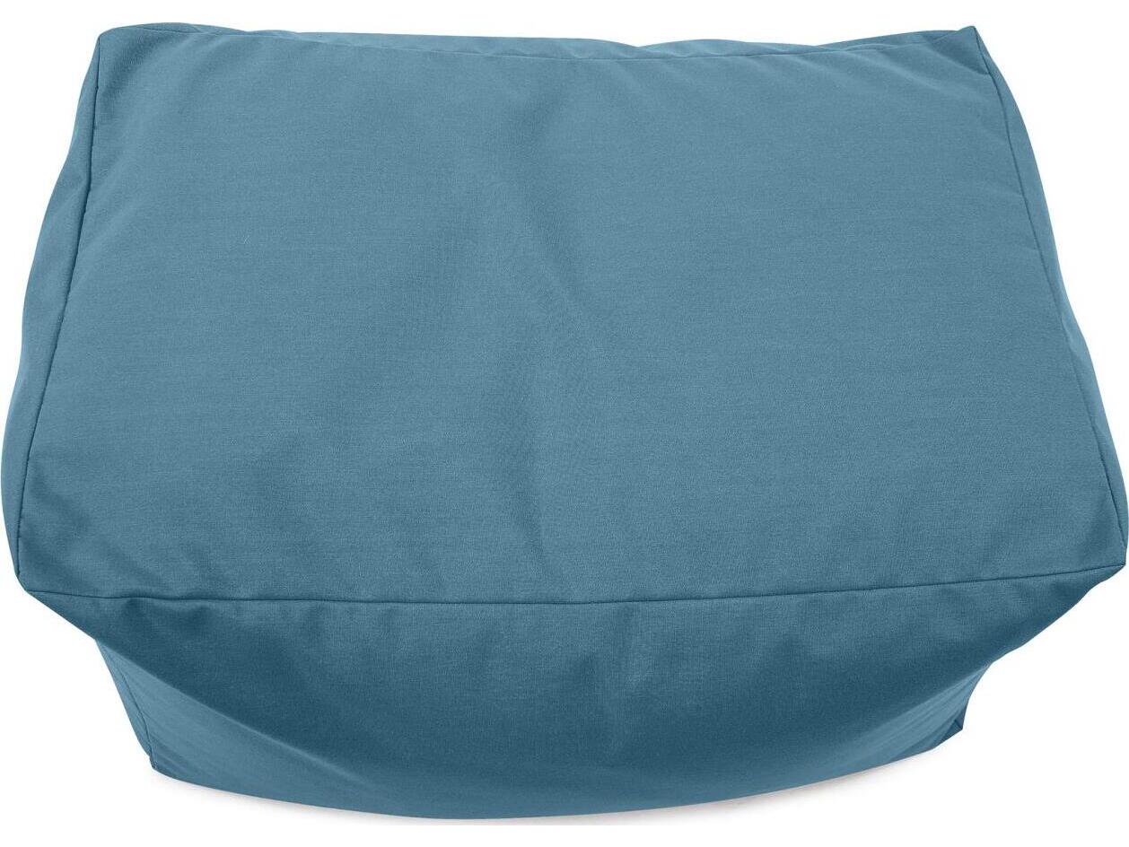 Howard Elliott Outdoor Seascape Turquoise Fabric Cushion Bench