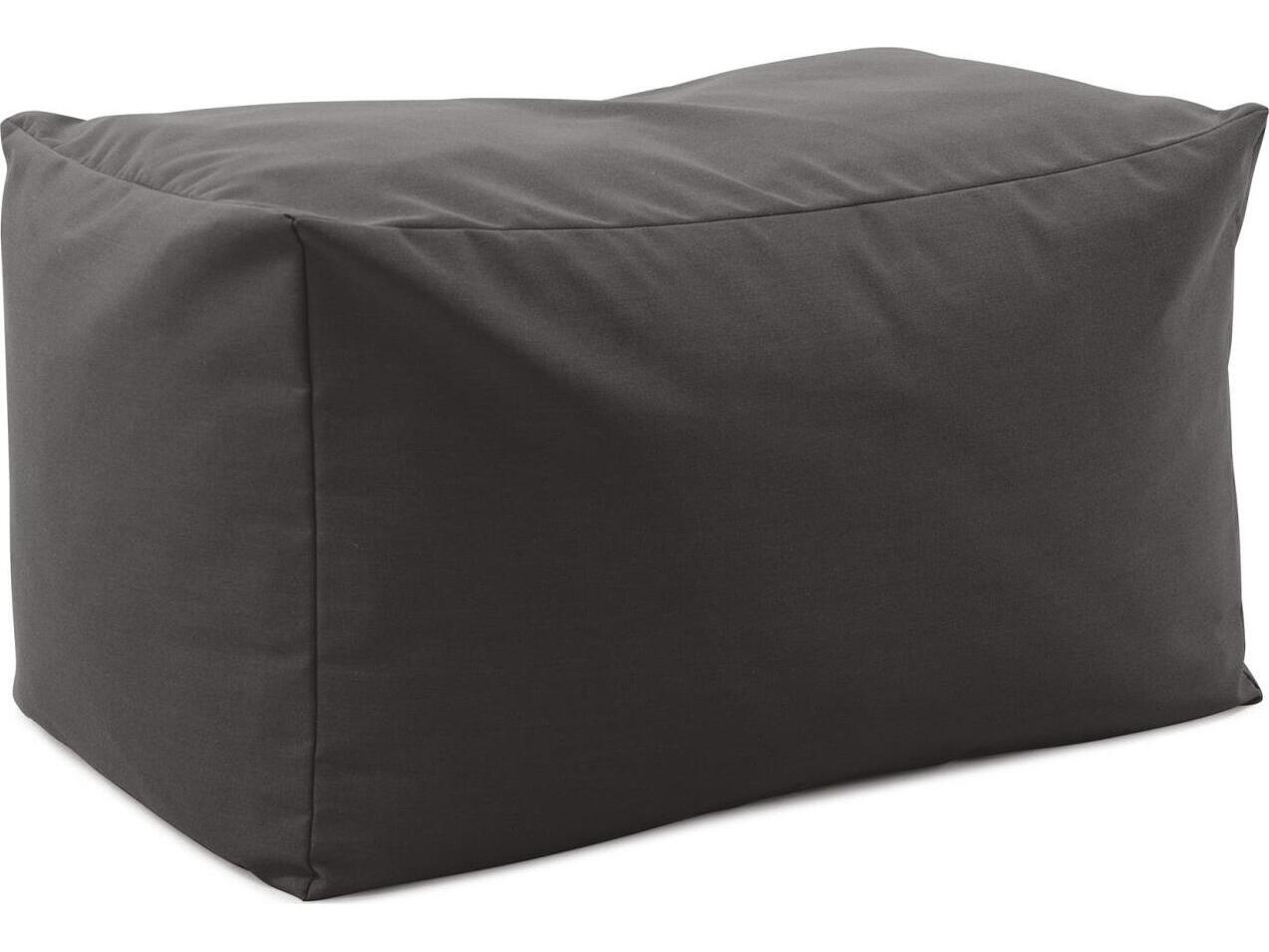 Howard Elliott Outdoor Seascape Charcoal Fabric Cushion Bench