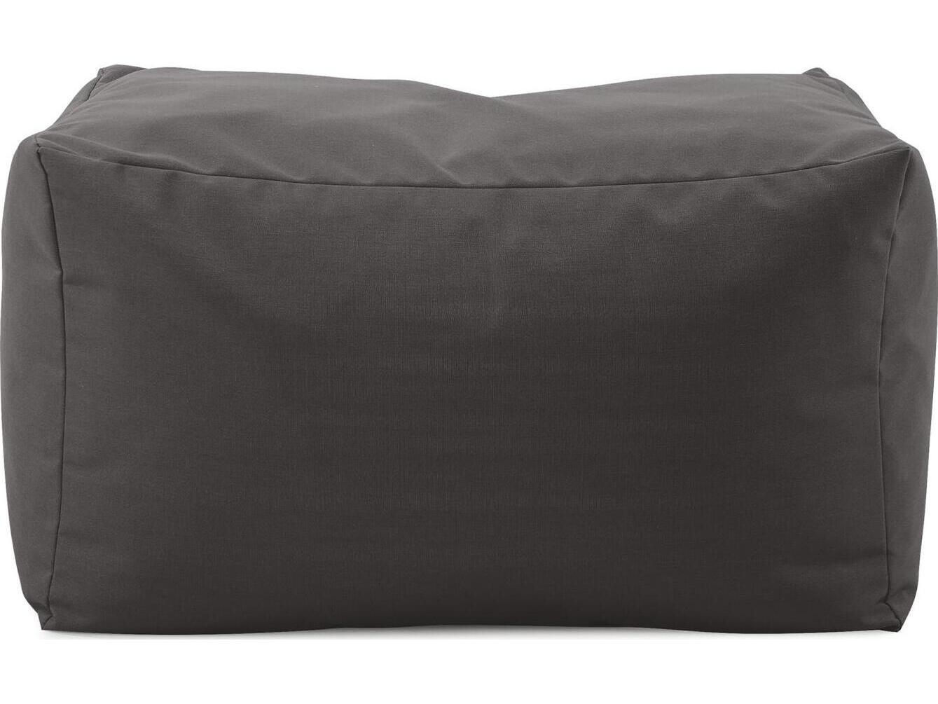 Howard Elliott Outdoor Seascape Charcoal Fabric Cushion Bench